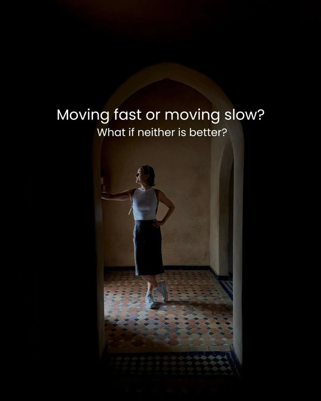 I felt inspired to share more on this after a conversation from being in The Room with @_emily_wilder_ and a bunch of other amazing and inspiring women.  A theme that came up was around moving fast versus moving slow and what that can feel and look l