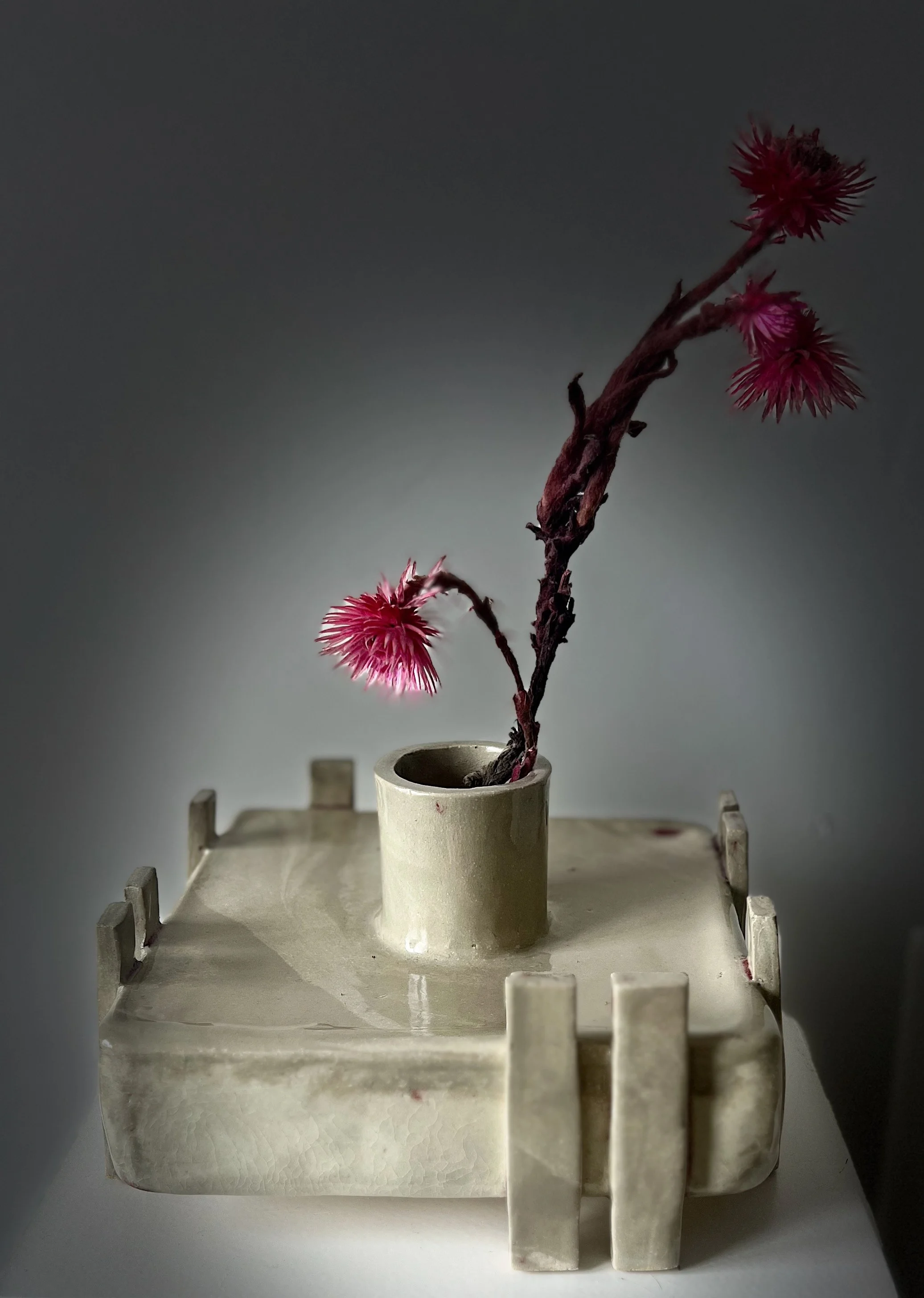 FOOTED VASE