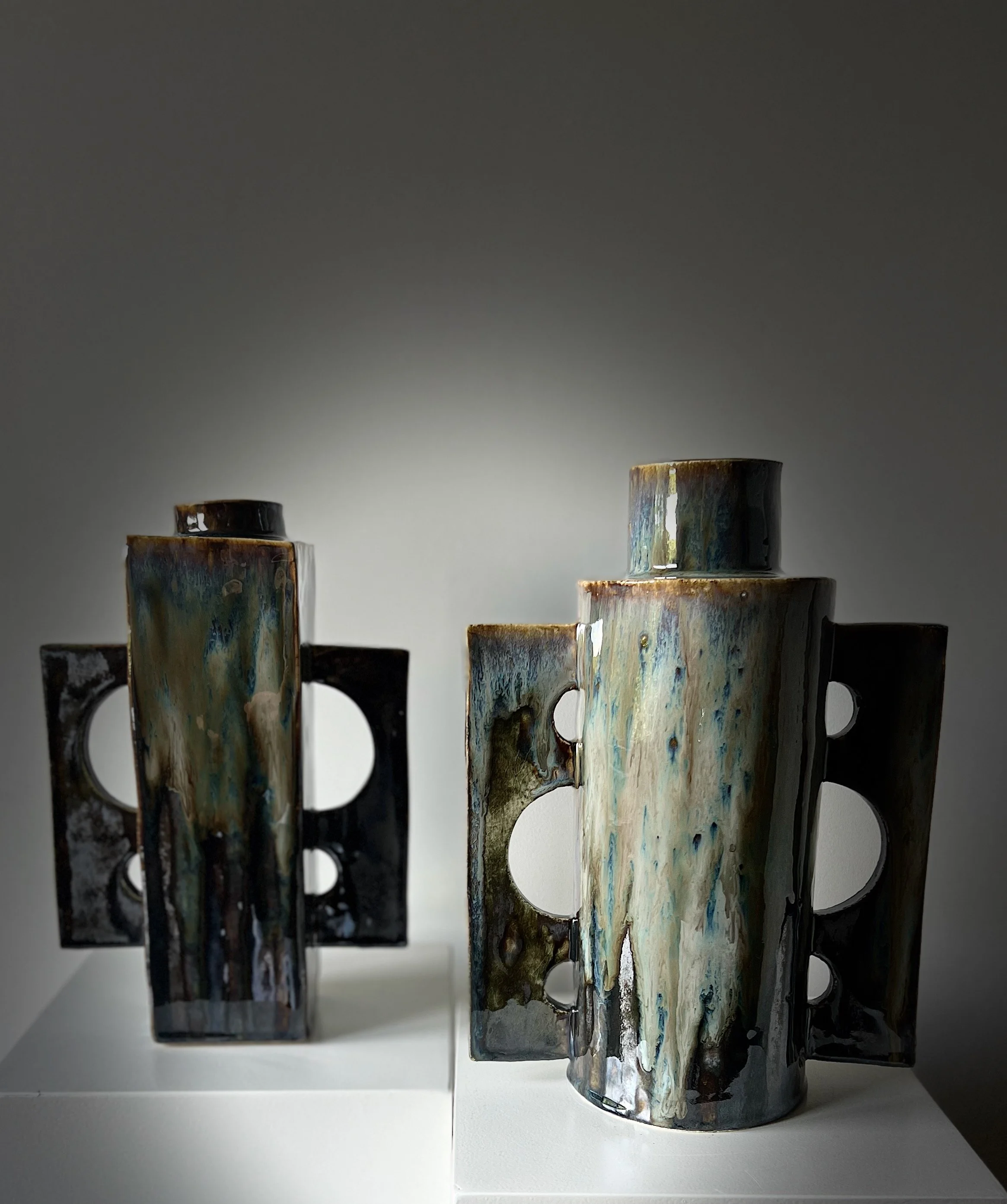 TALL WINGED VASE