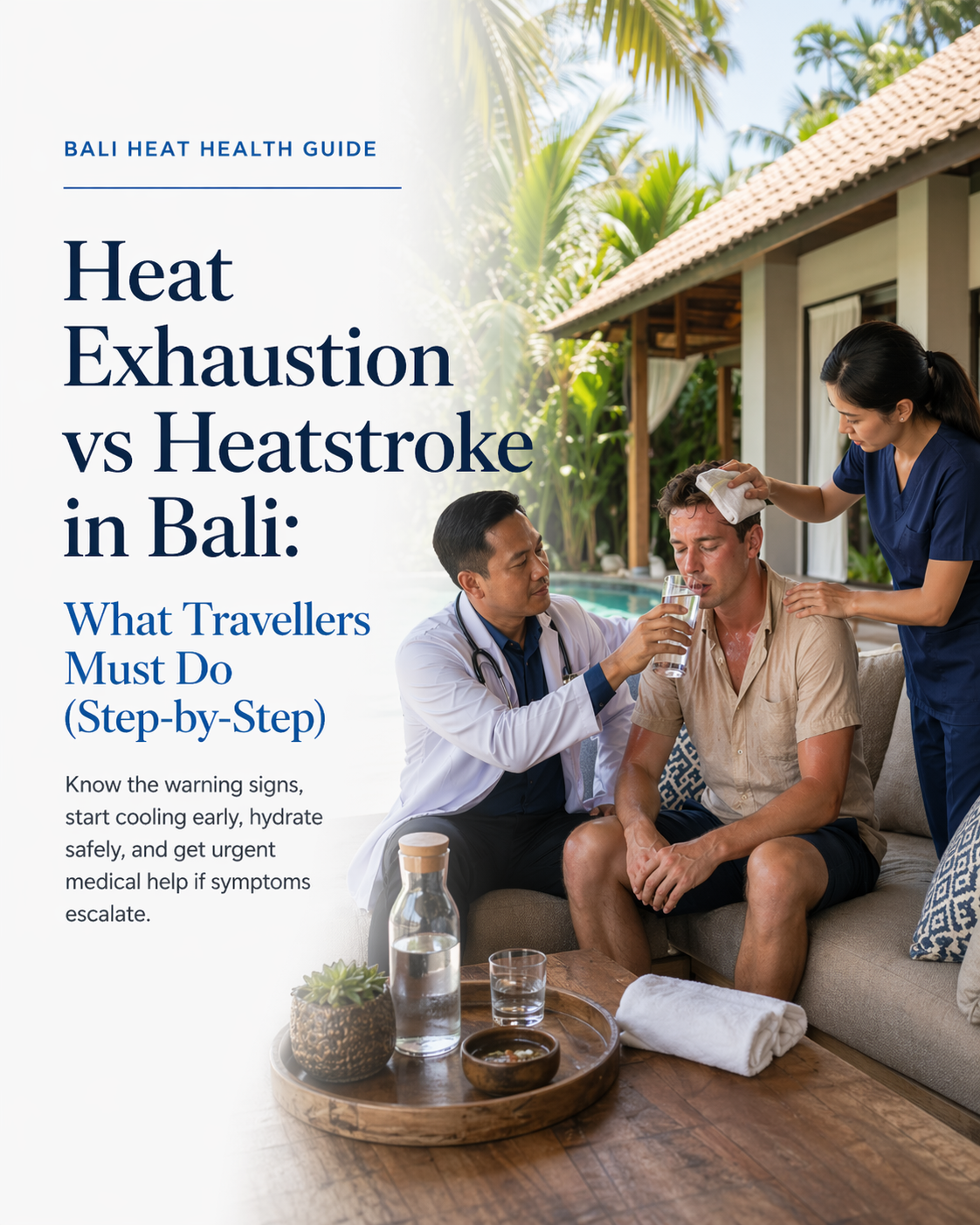 Heat Exhaustion vs Heatstroke in Bali: What Travellers Must Do (Step-by-Step)