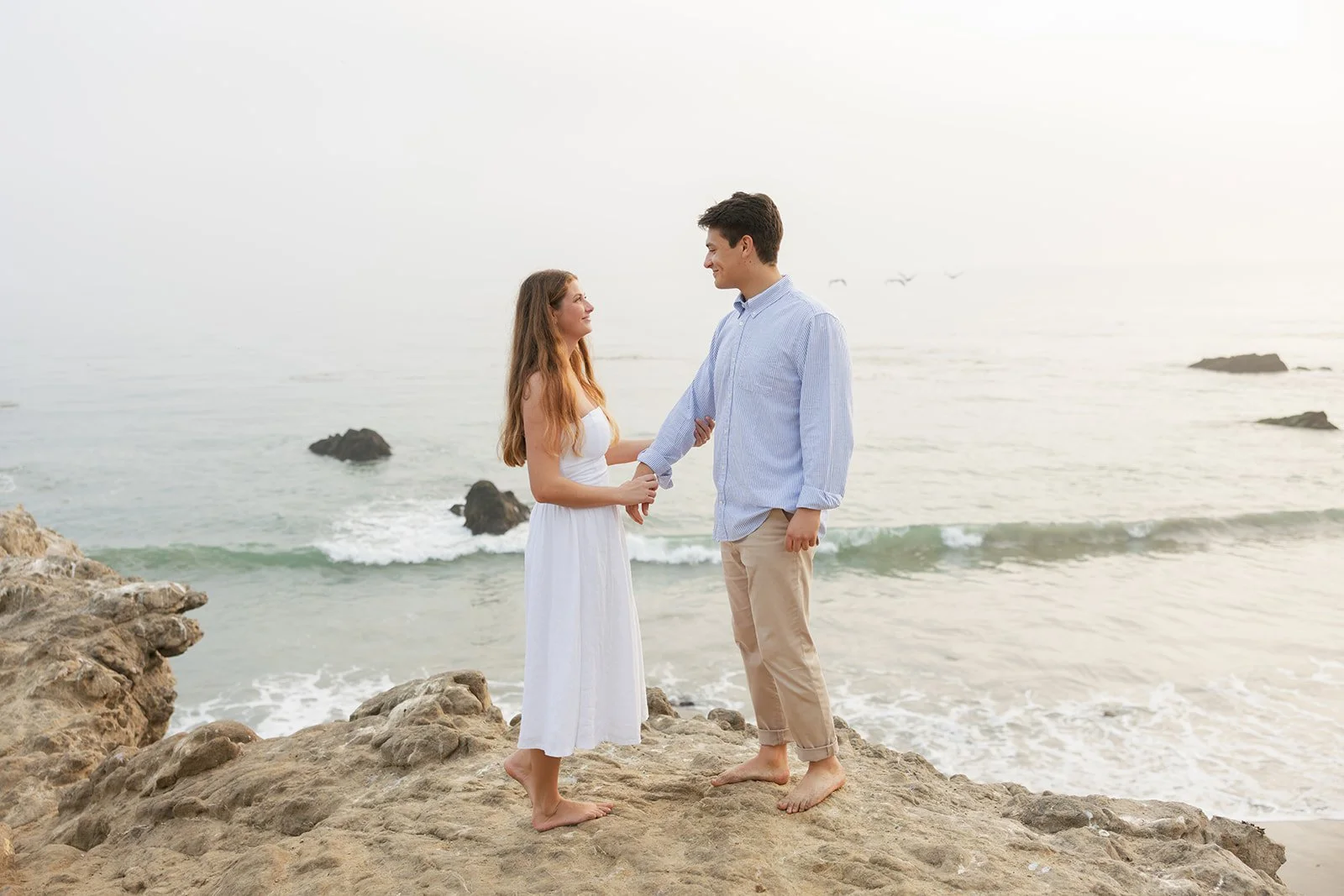 Malibu Beach Engagement Photos