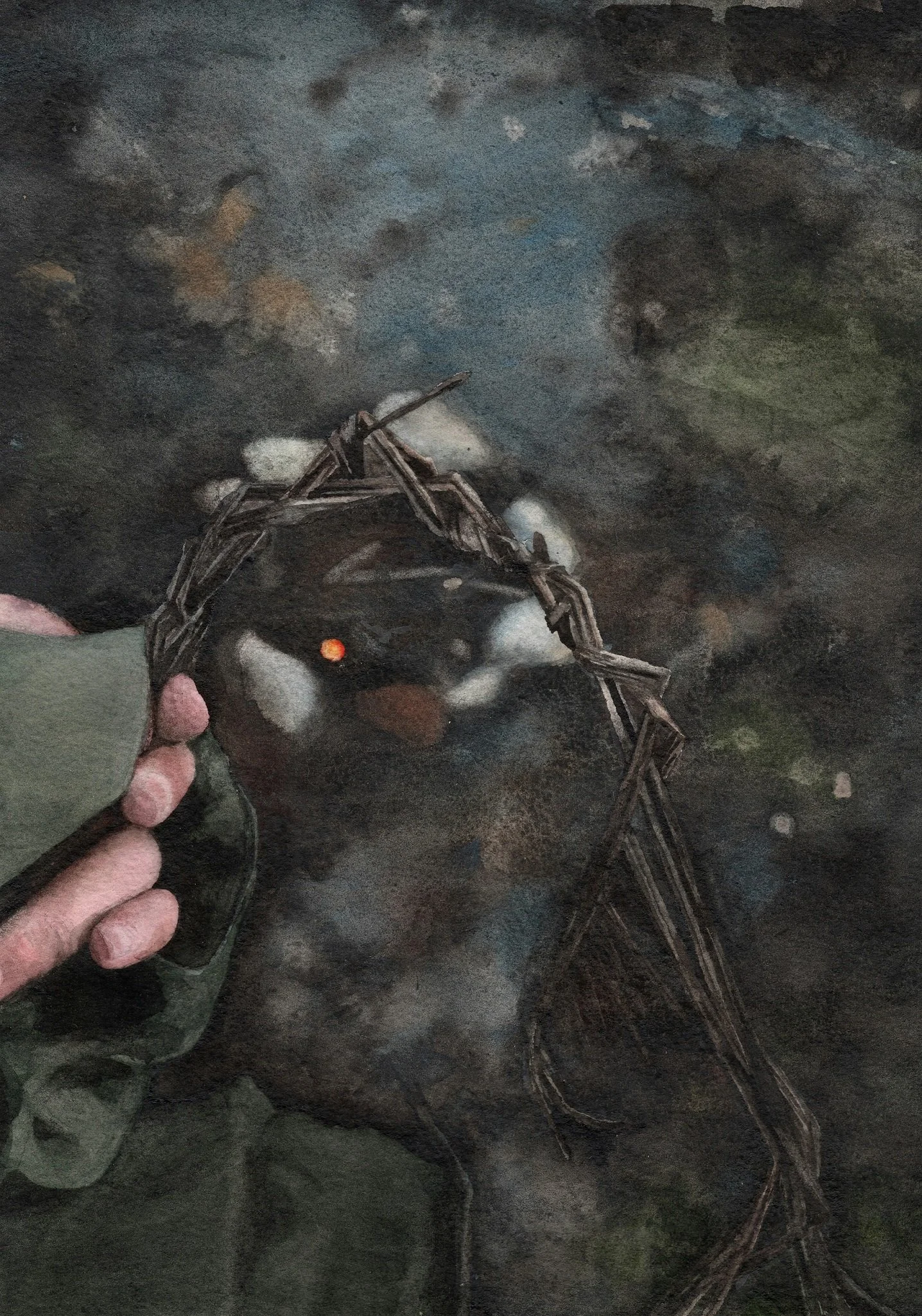 THE BACKGROUND/BAKGRUNDEN - 2025 watercolor 30x20 cm