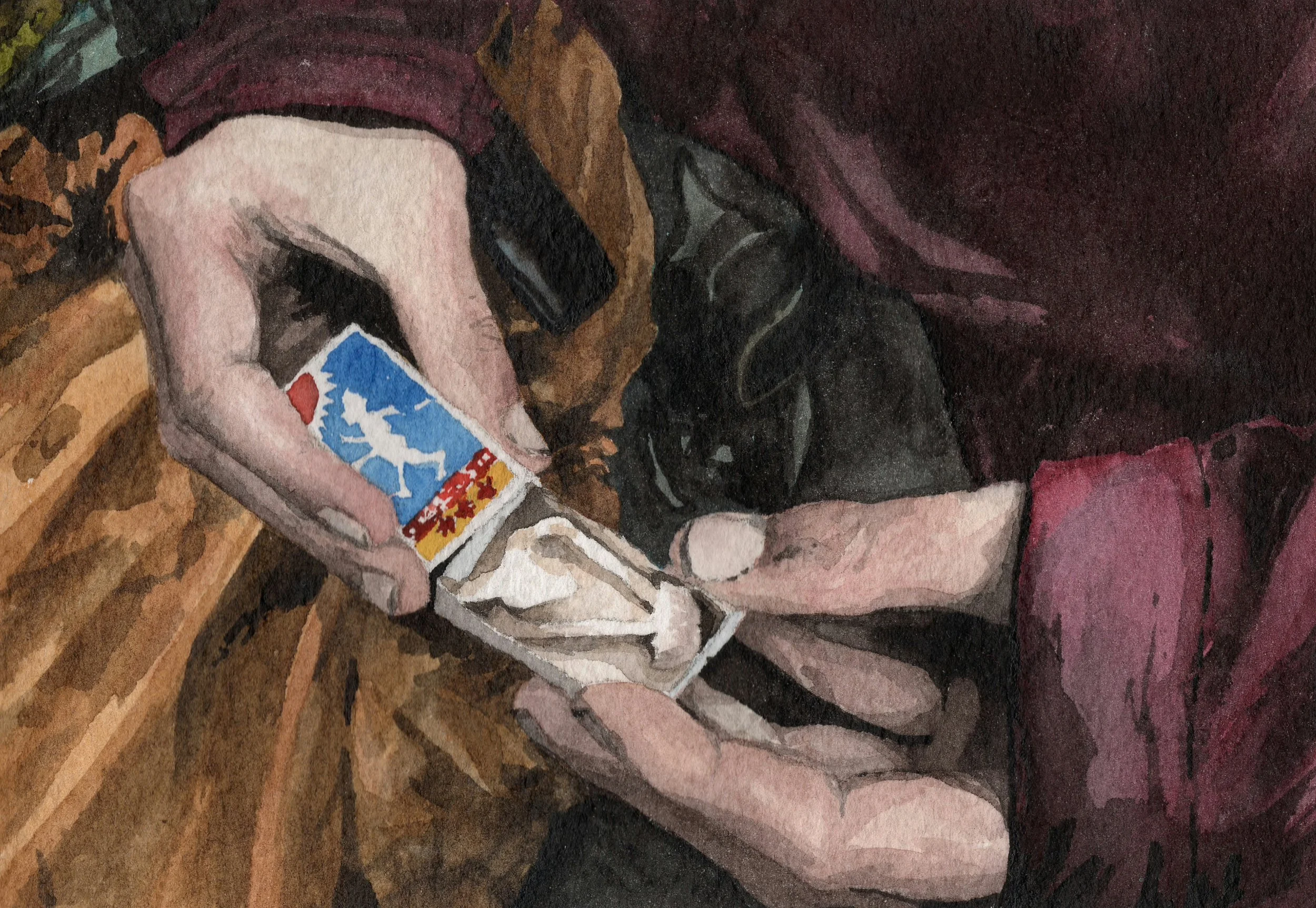 KEYS/NYCKLAR - 2024 watercolor 11x16 cm