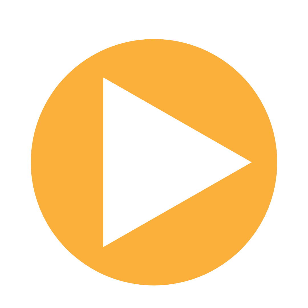 Orange circle with a white right-pointing triangle in the center.