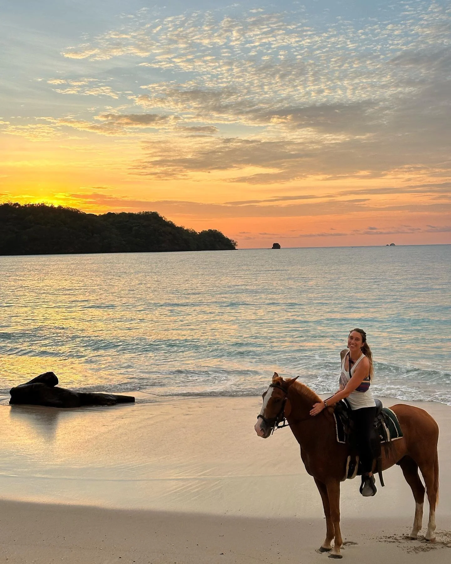 Beautiful sunset lesson with Molly 🧡