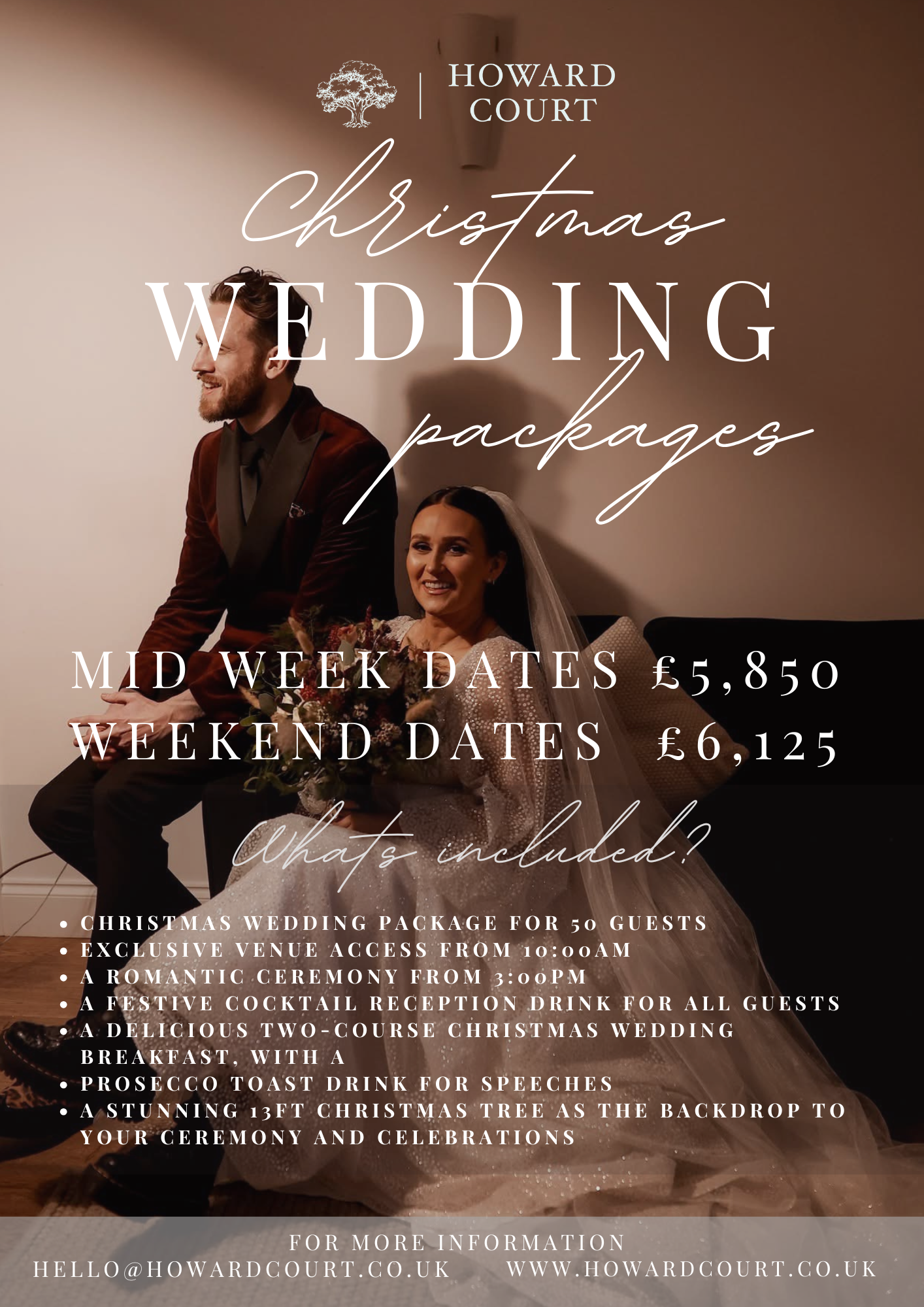 Christmas Wedding Packages: Celebrate Your Love in a Winter Wonderland