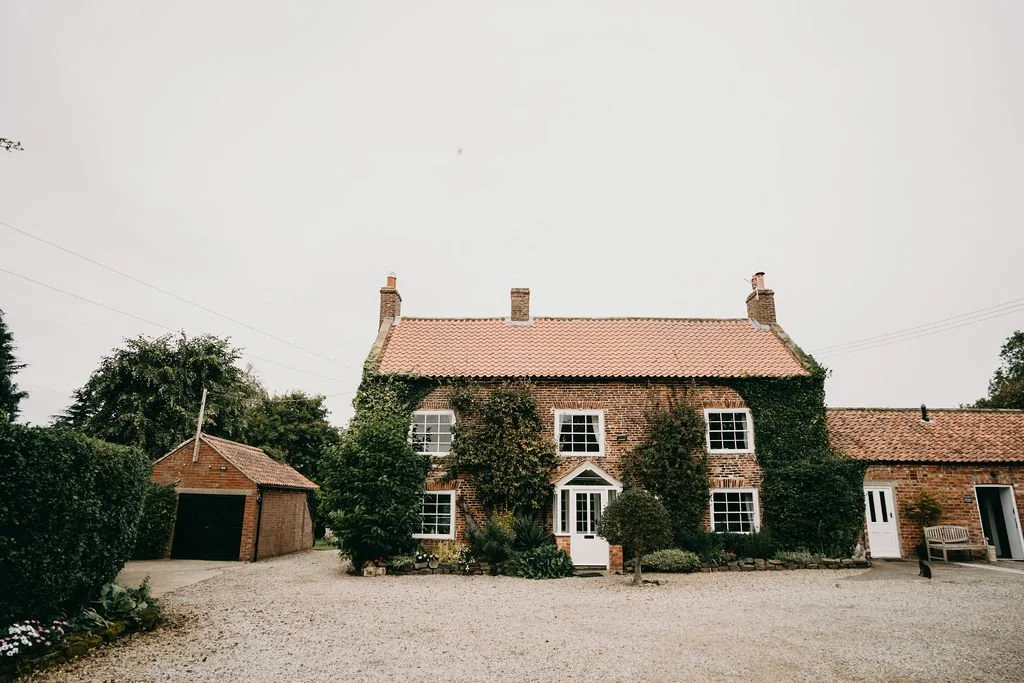 front of wedding house