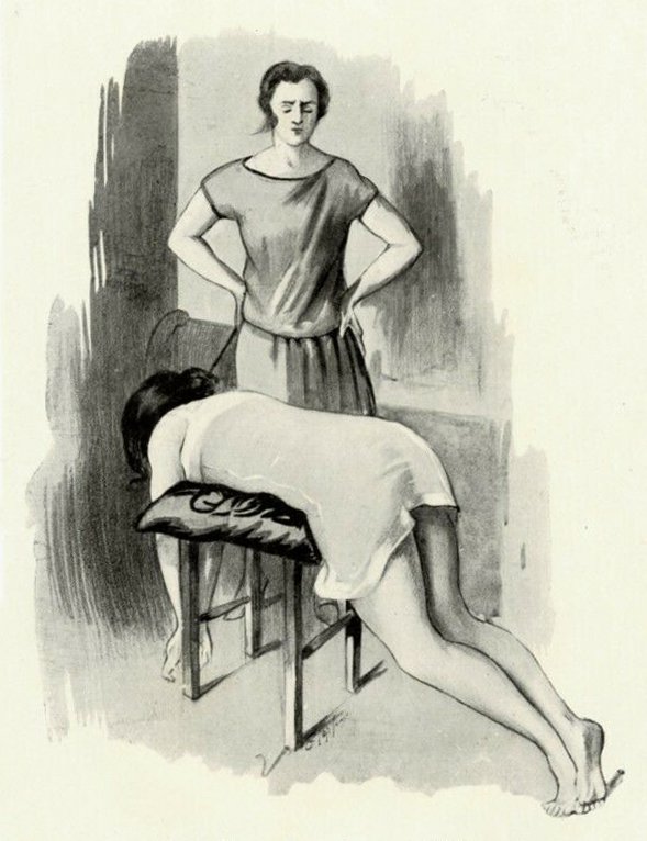 Georges Topfer, 'Les Humiliations de Miss Madge' Spanking Illustrations_2.jpg