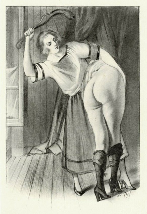 Georges Topfer, 'Les Humiliations de Miss Madge' Spanking Illustrations_3.jpg