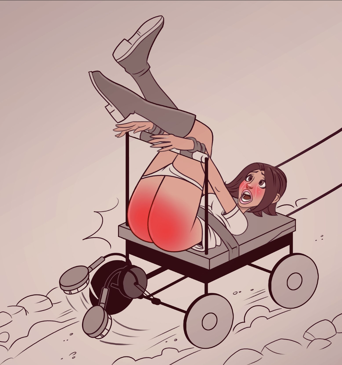 Anime spanking machine