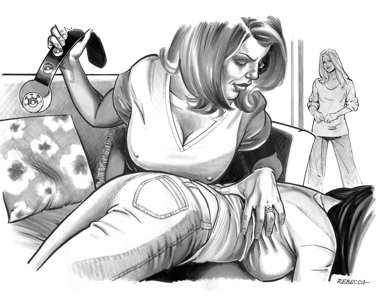Rebecca Part 3, %22Housewives At Play – Hanky Spanky%22 Spanking Illustrations_22.jpeg