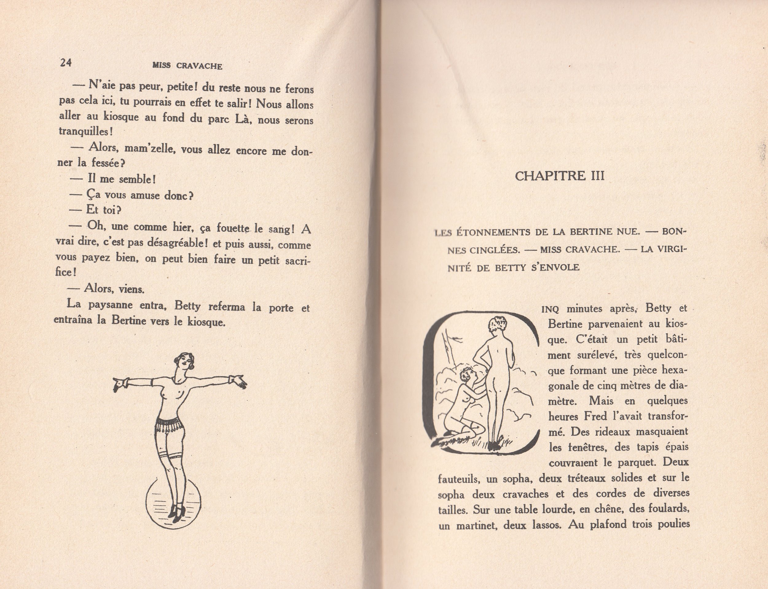 Novel Georges Topfer, 'Miss Cravache ou Les Vierges Esclaves' Spanking Illustrations_5.jpg