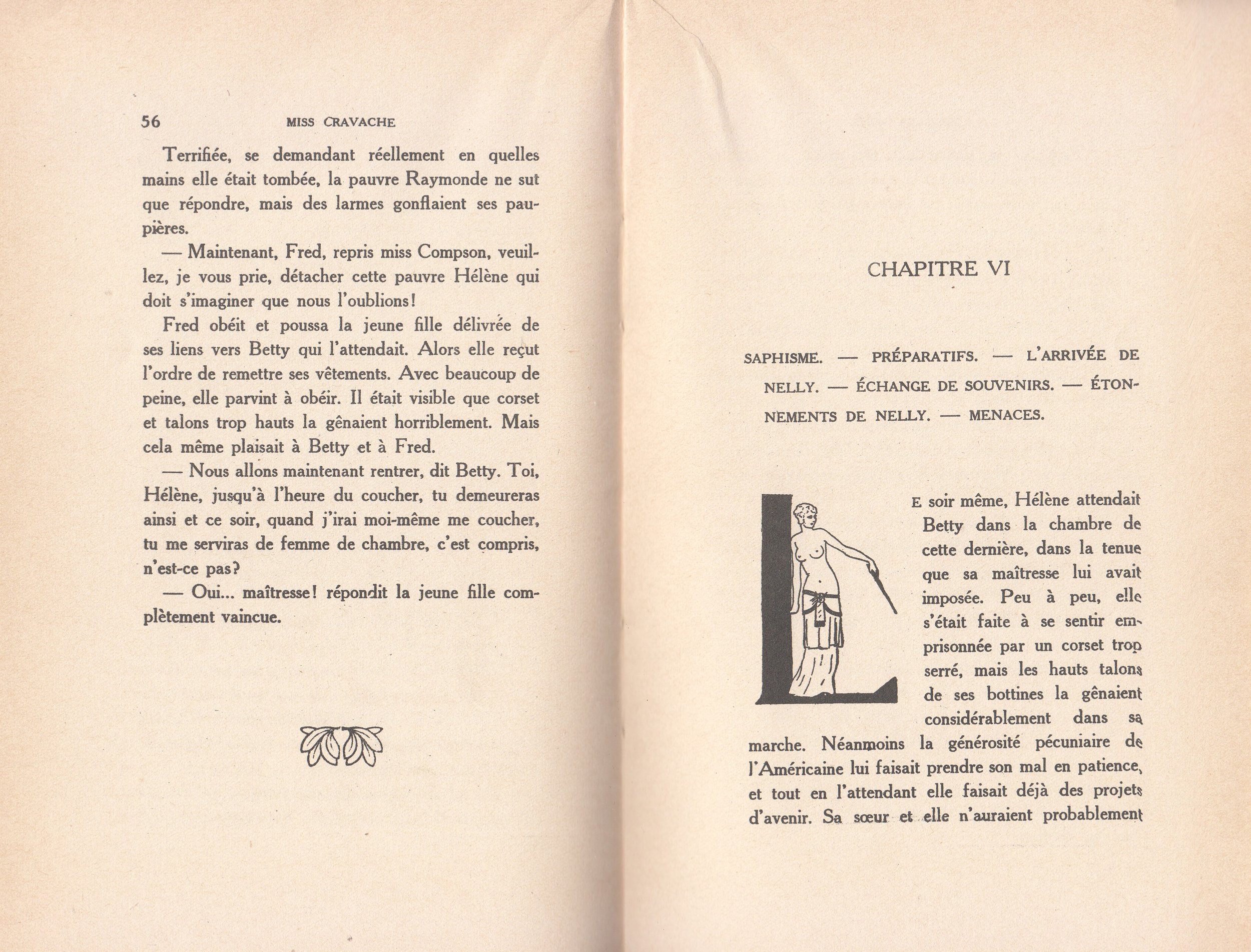 Novel Georges Topfer, 'Miss Cravache ou Les Vierges Esclaves' Spanking Illustrations_7.jpg