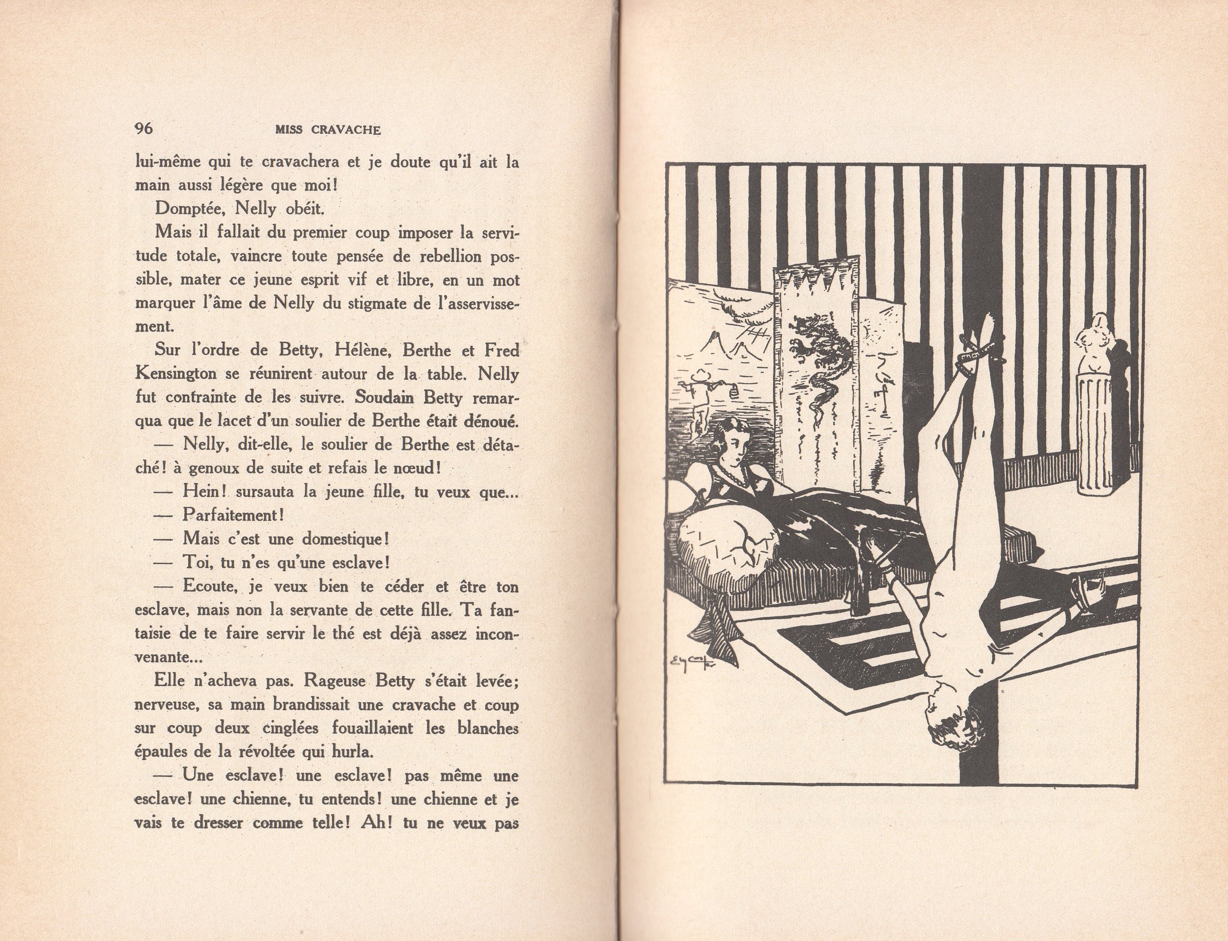 Novel Georges Topfer, 'Miss Cravache ou Les Vierges Esclaves' Spanking Illustrations_14.jpg