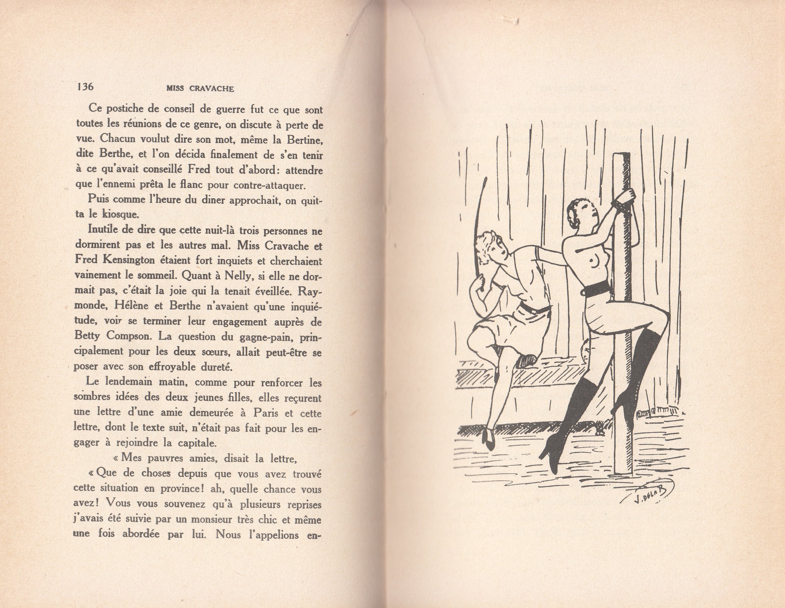 Novel Georges Topfer, 'Miss Cravache ou Les Vierges Esclaves' Spanking Illustrations_18.jpg