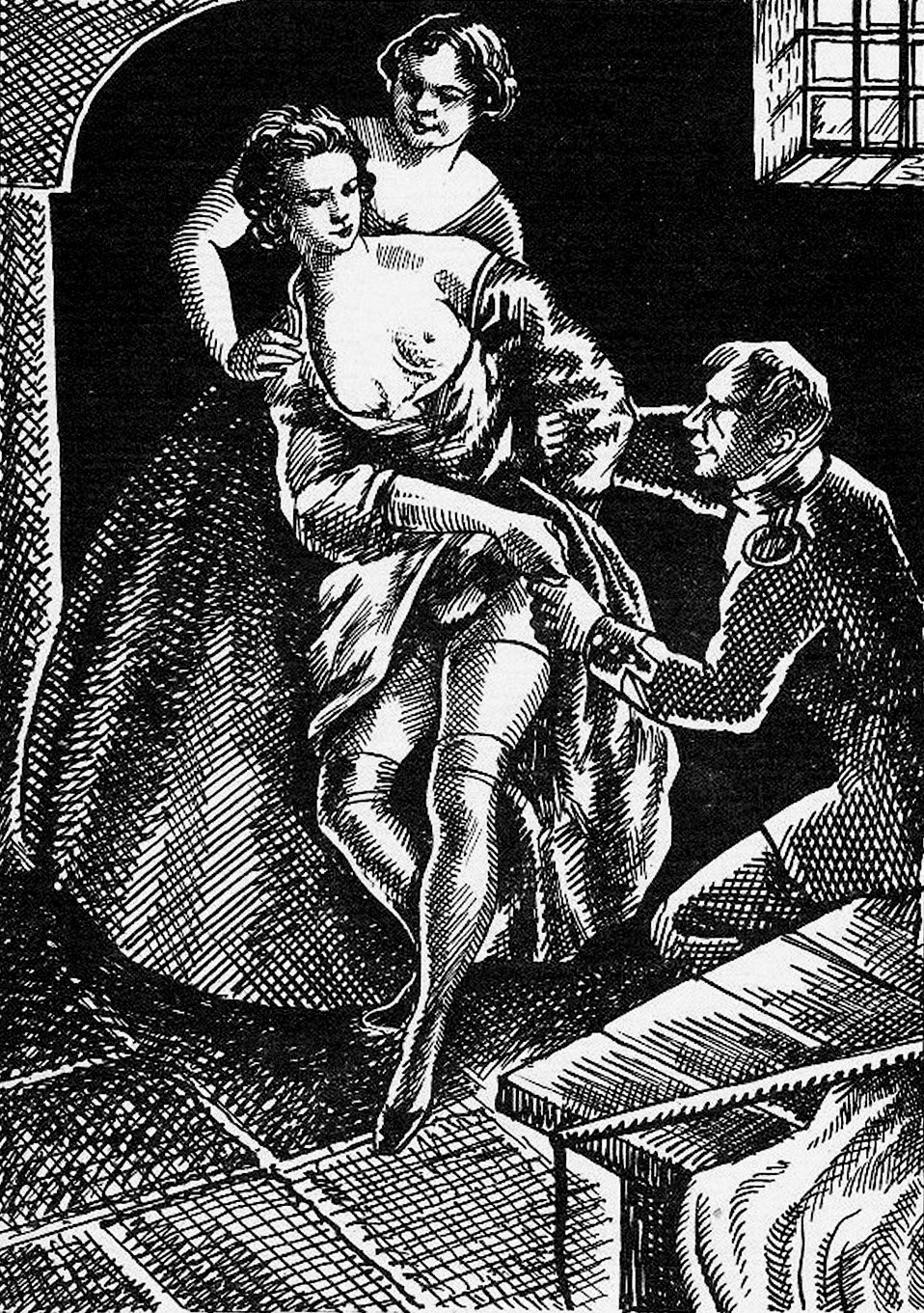 Anonymous, %22Nell in Bridewell%22 Spanking Illustrations_1932_4.jpg