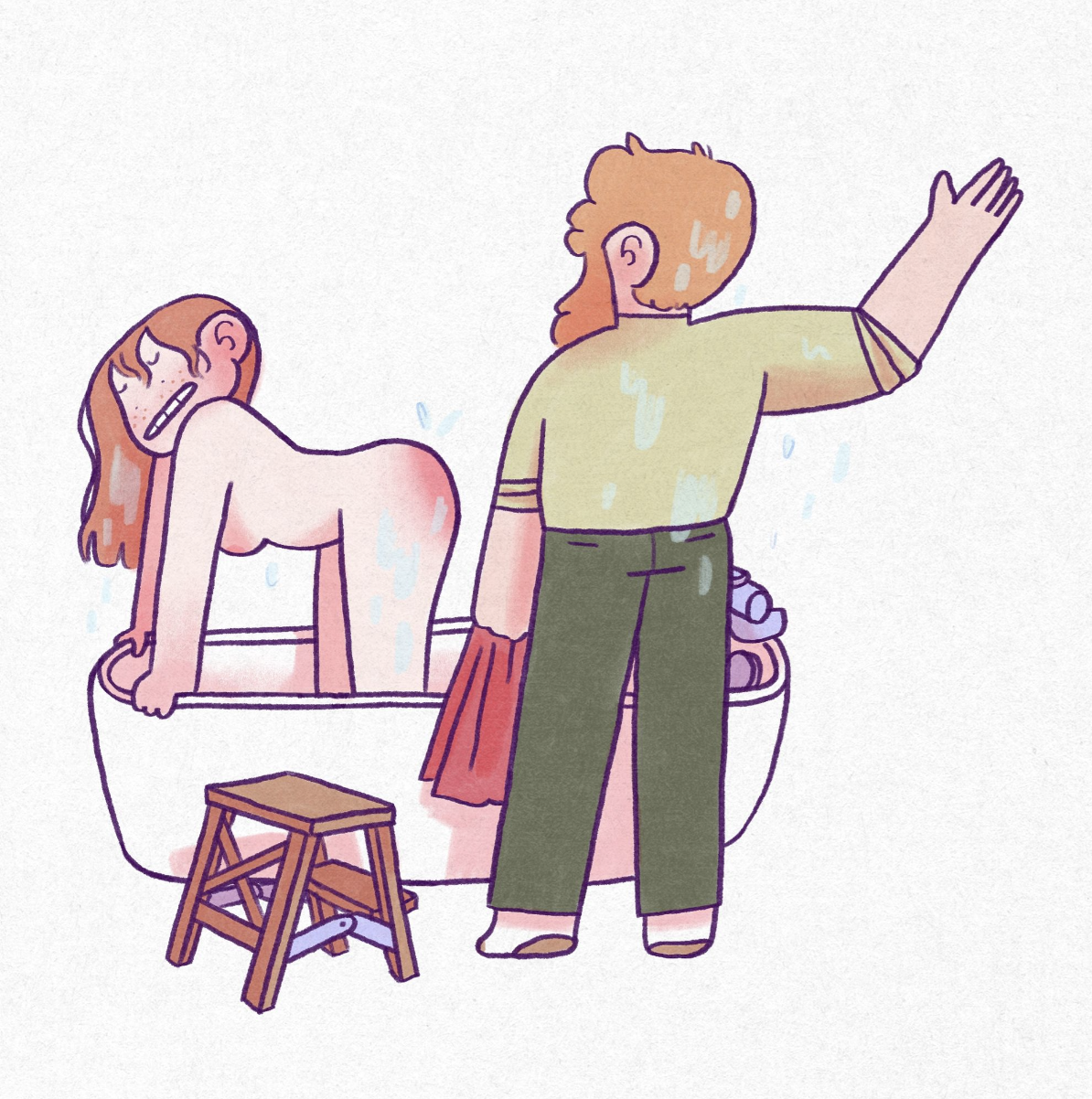 Cool Colibri, Spanking Illustrations