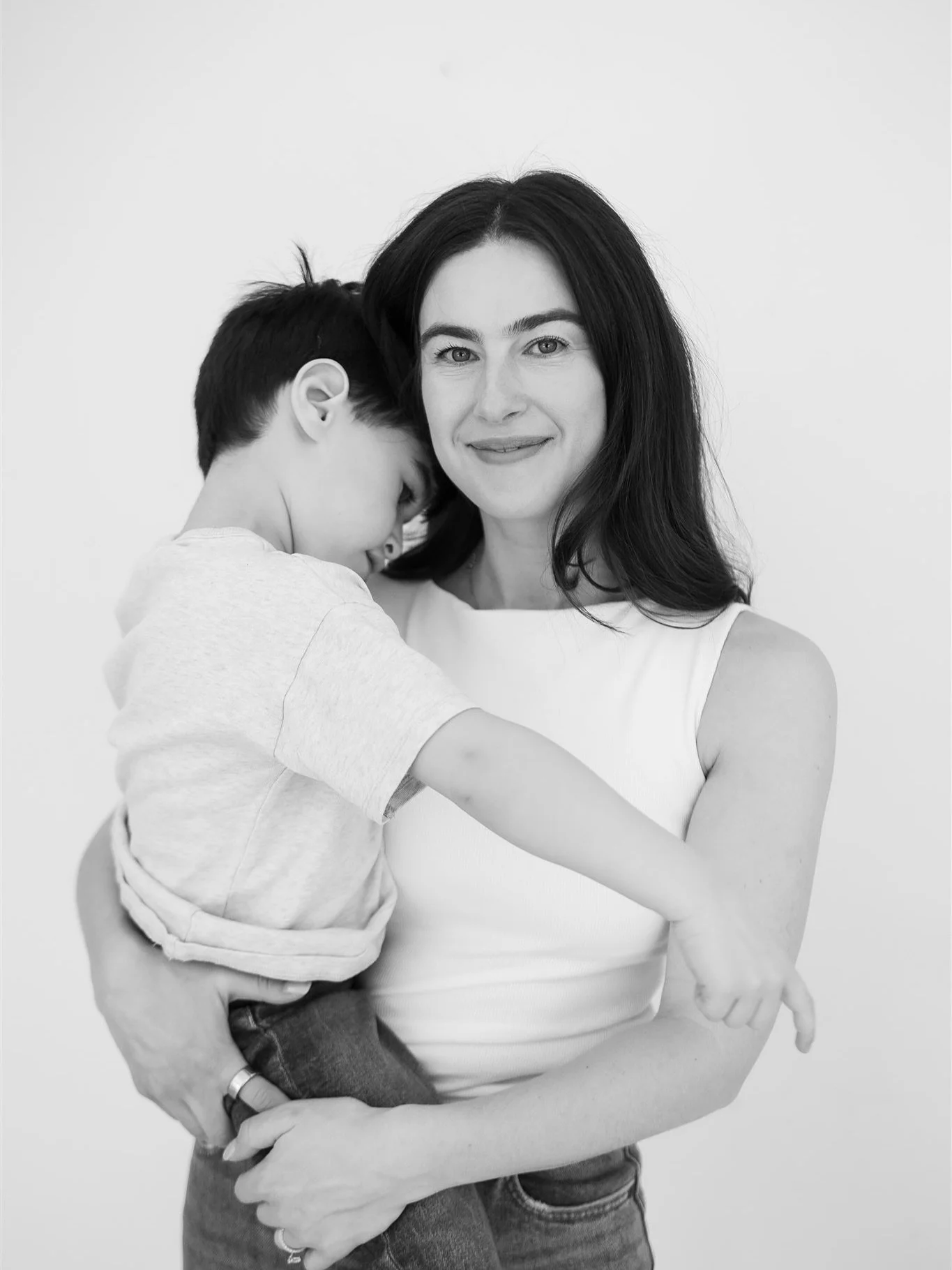 A sweet, brief, moment of shyness amidst the fun. Swipe for the fun.