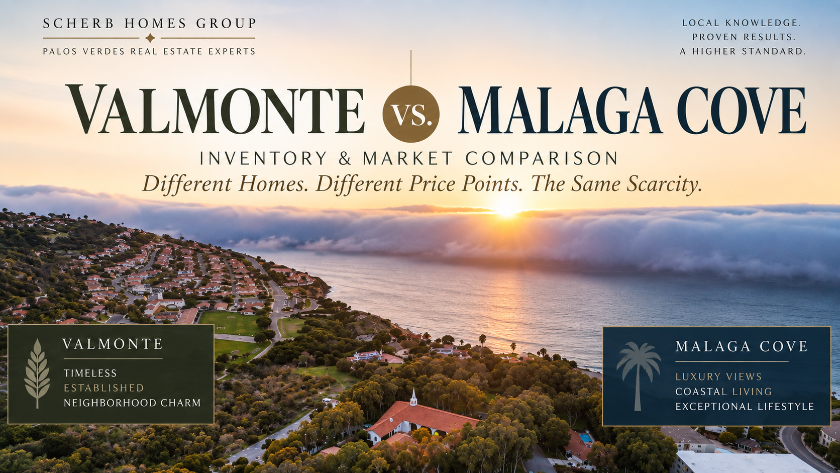 Valmonte vs. Malaga Cove: Real Estate Inventory &amp; Scarcity Compared