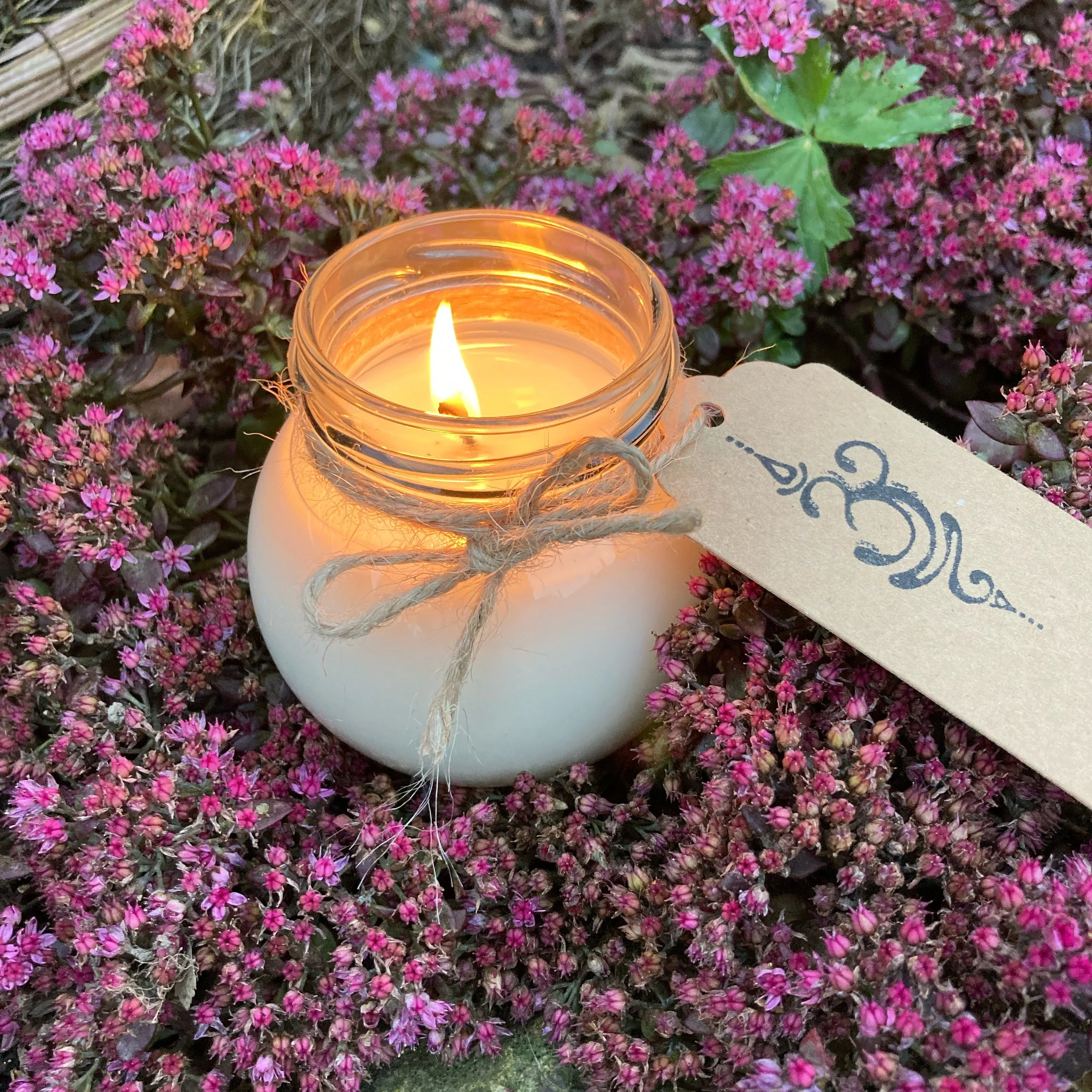 Hand-poured soy wax candle by Breathe by Jo — candles and candle making workshops with essential oil blending in Chesterfield, Derbyshire