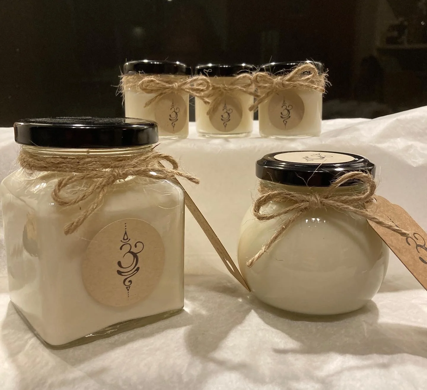 Hand-poured soy wax candles by Breathe by Jo, Chesterfield — available to buy and in candle making workshops