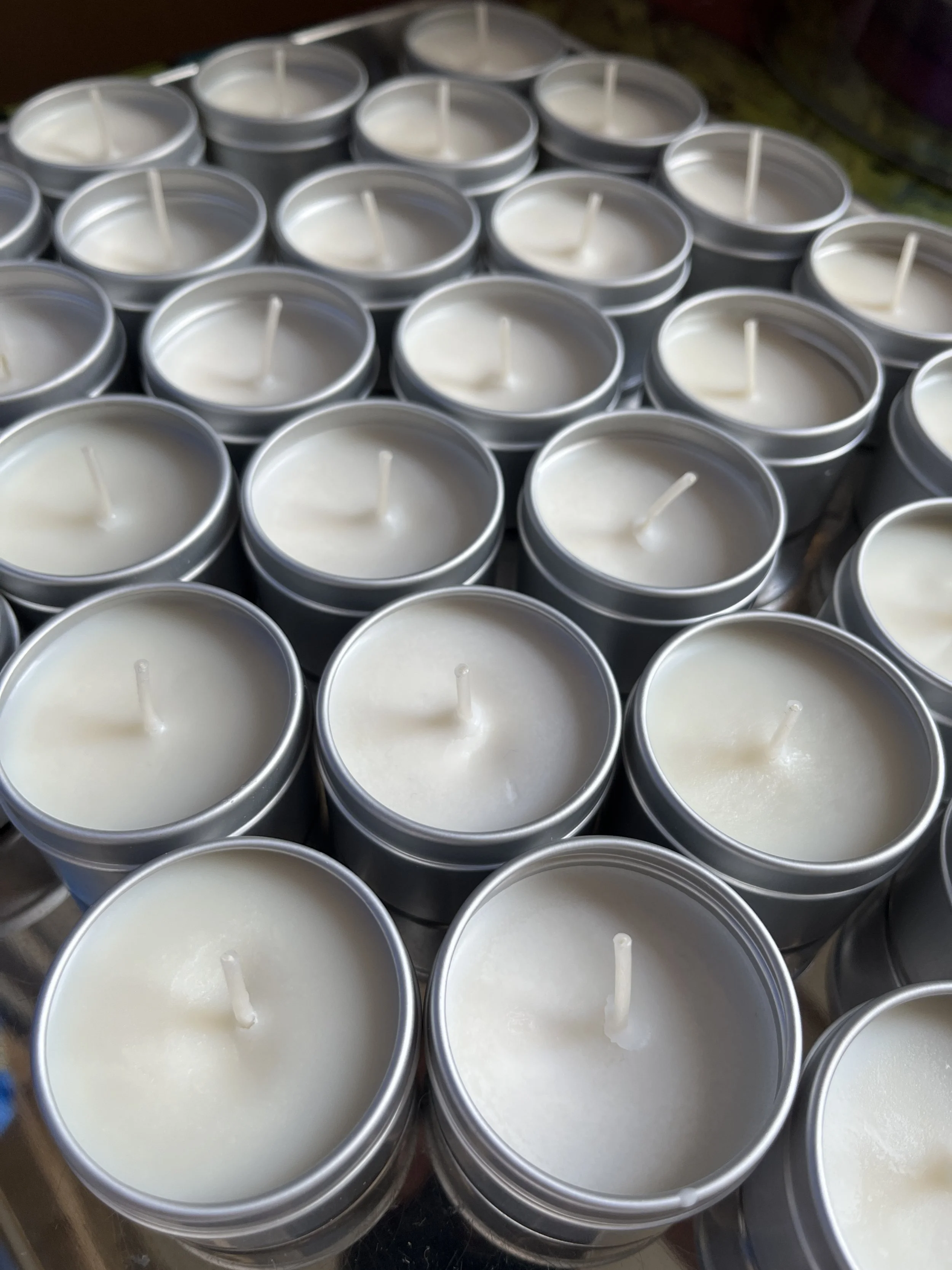 Soy wax candles made at a Breathe by Jo candle making workshop — create your own essential oil blends in Chesterfield, Derbyshire
