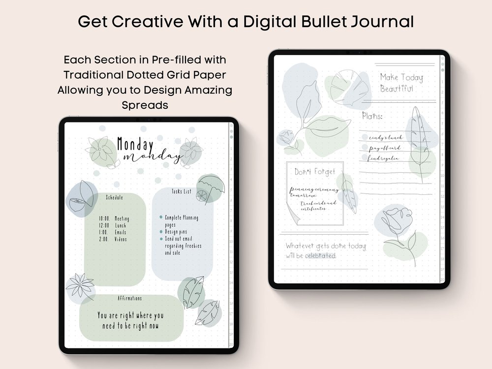 How To Make DIGITAL Bullet Journal Templates and Sell Them 