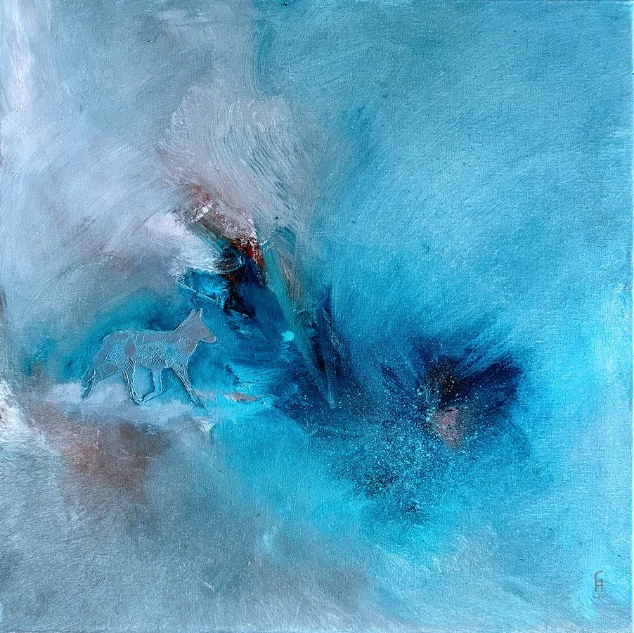 "Into The Wild" ©HG, 
Oil on linen, 
20 x 20 in.