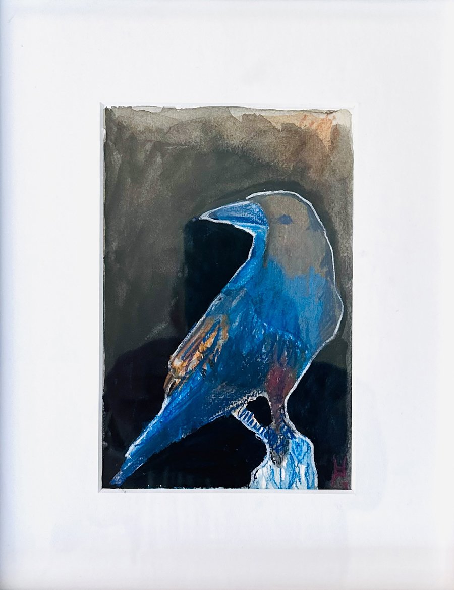 "If I could only live" ©HG, (SOLD)
Watercolor and watercolor pencils on Medioevalis paper,
6.7 x 4.5 in.
