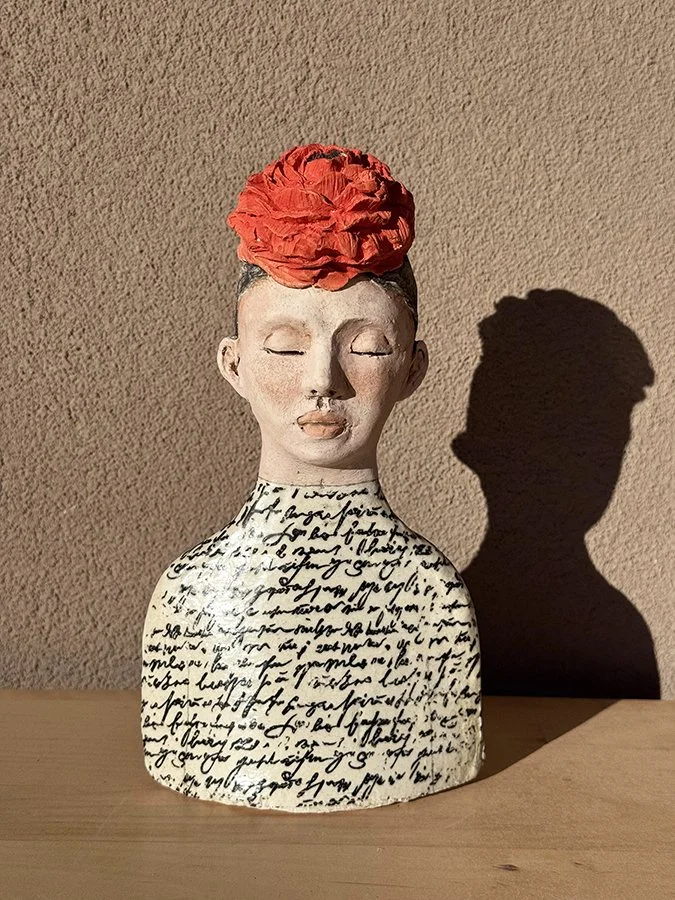 "The Swim Team: Pauliña" ©HG, 9” H x 5” W x 2” D.