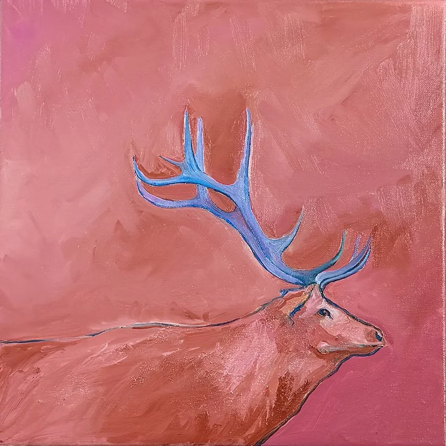 "Fortitude" ©HG, 
Oil on linen, 
12 x 12 in.