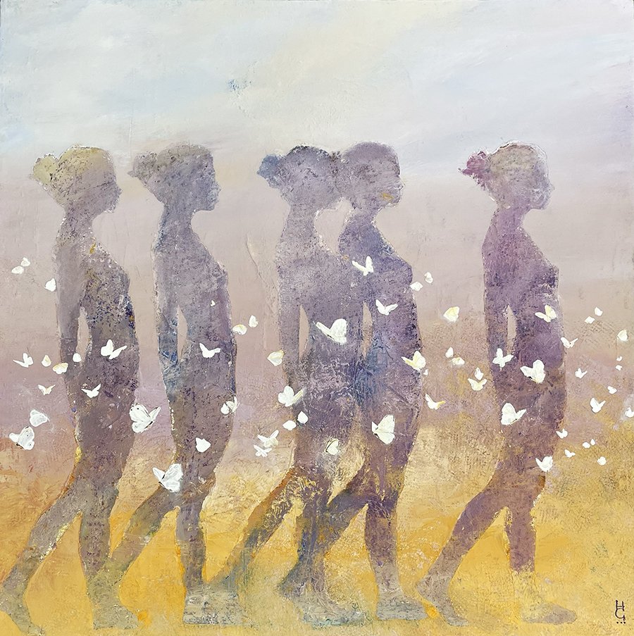 "Preámbulos" © HG
Oil on canvas, 18” x 18”.