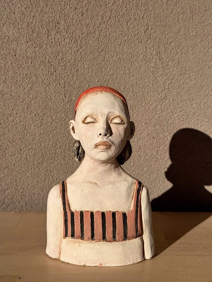 "The Swim Team: Cecilia" ©HG, 9” H x 5” W x 2” D.