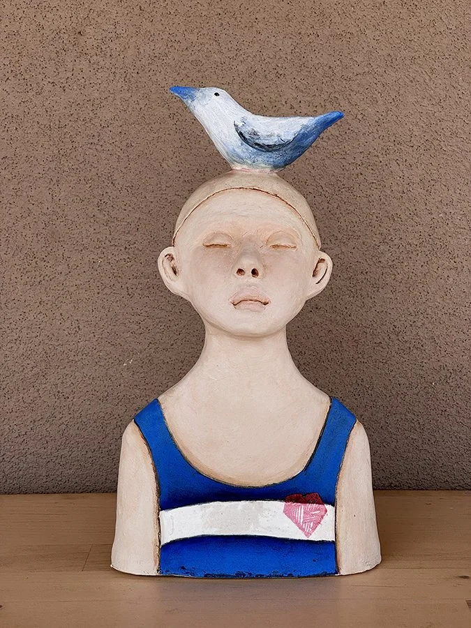 "The Swim Team: Finn" ©HG, 9” H x 5” W x 2” D.