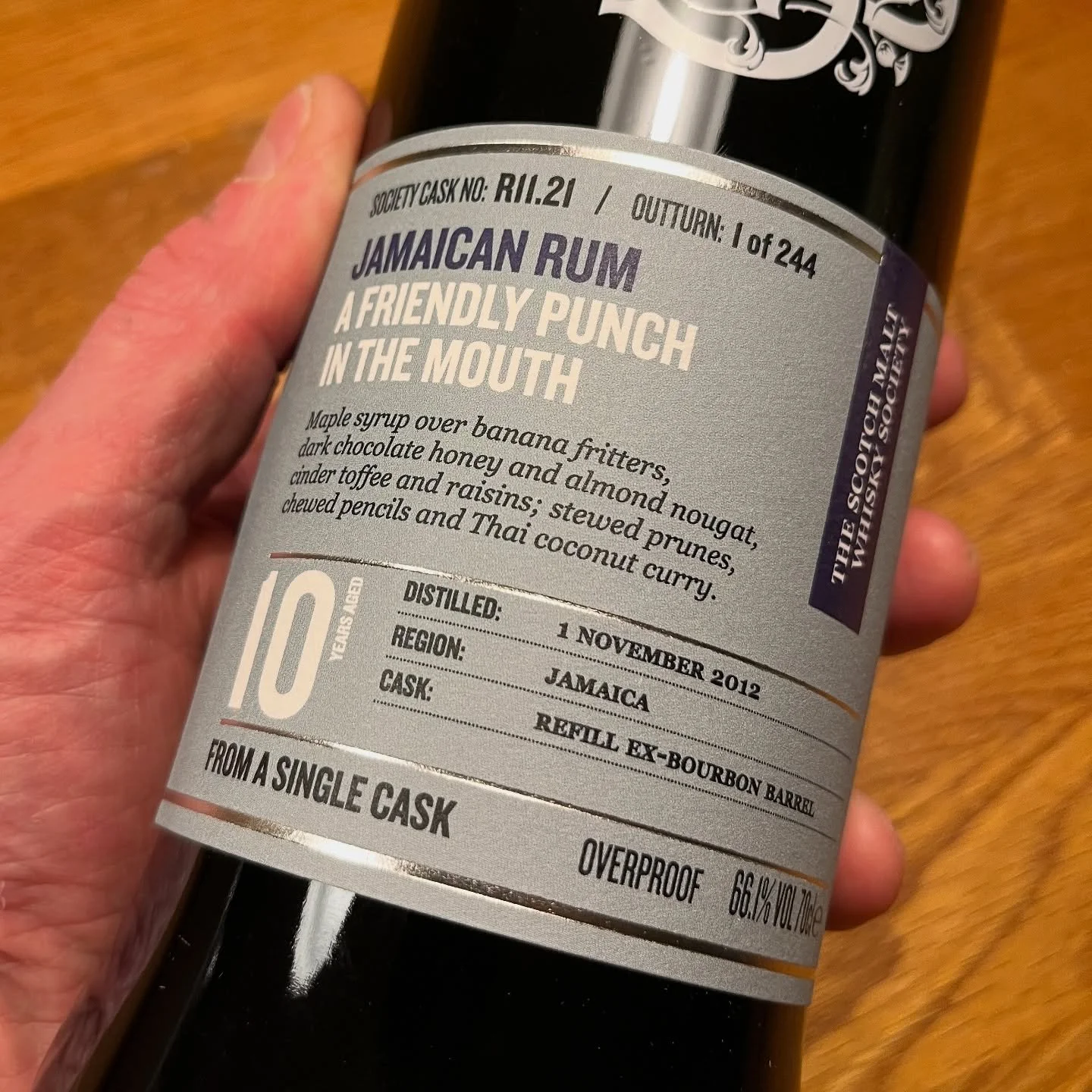 A new bottle, and can confirm is very good. No blood, but definitely a slight numbness.