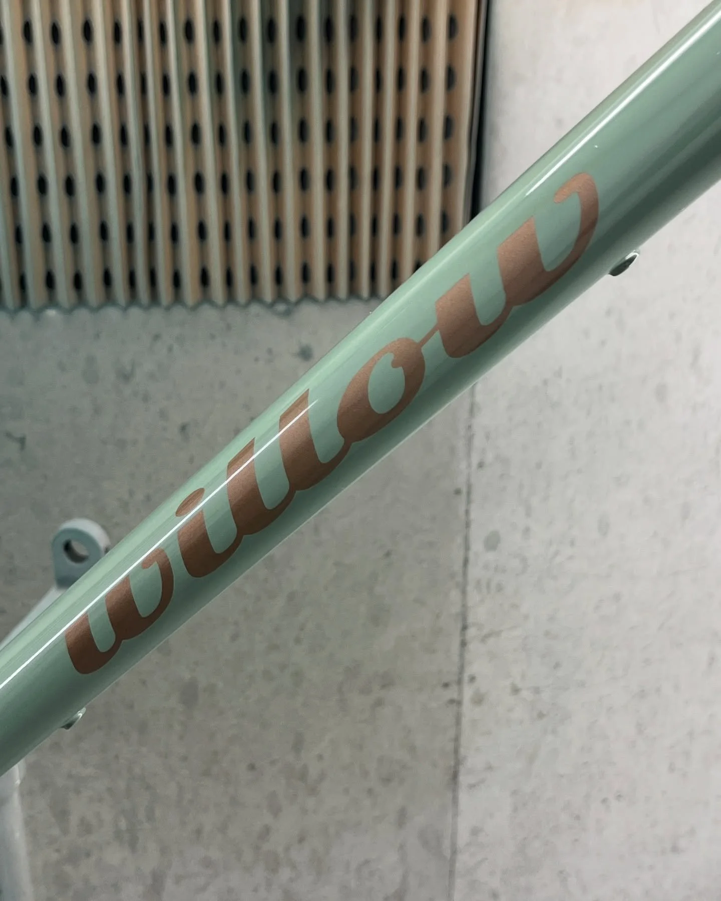 Forgot to post this lovely all steel tourer from @willowbike that went through paint last week.