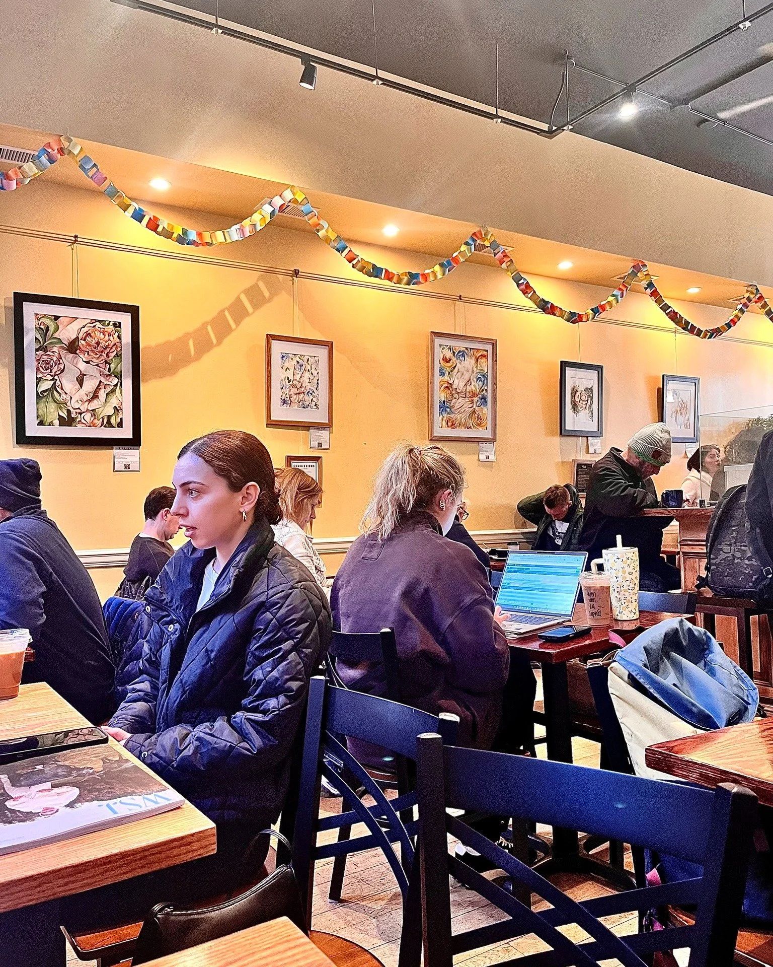 This is the last week my paintings will be up at Gryphon Cafe in Wayne.

Getting to partner with them has been such a joy, and I hope we do it again!

If you haven&rsquo;t stopped by consider a fun little visit to this adored spot. 

It&rsquo;s a loc