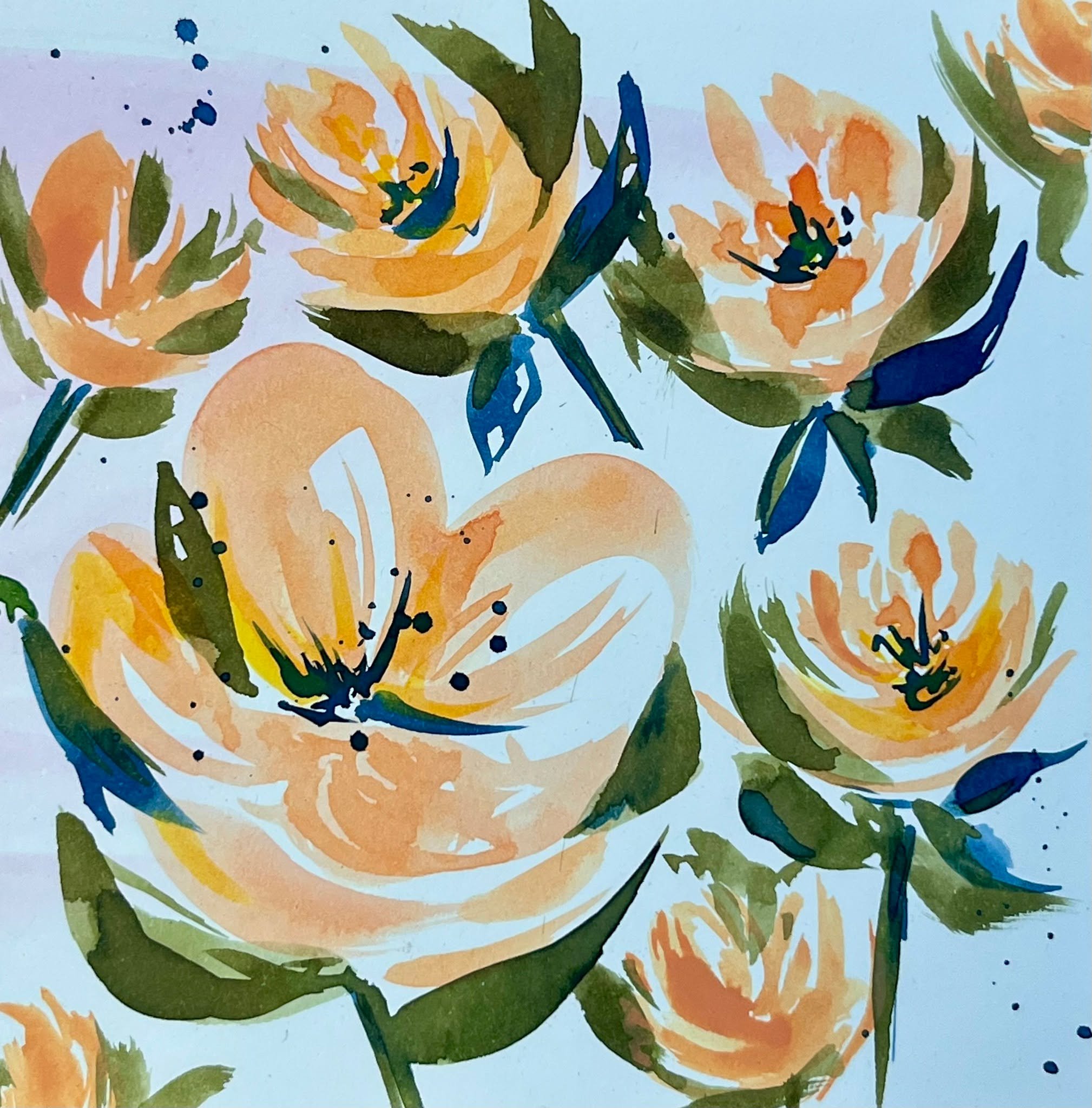 You know that feeling when everything works?
The lids fit the cups.
The weather matches your outfit.
People get what you mean.
The music is right.
And the coffee tastes good.
I could use a little of that right now.

Flower Study 6  is available here 