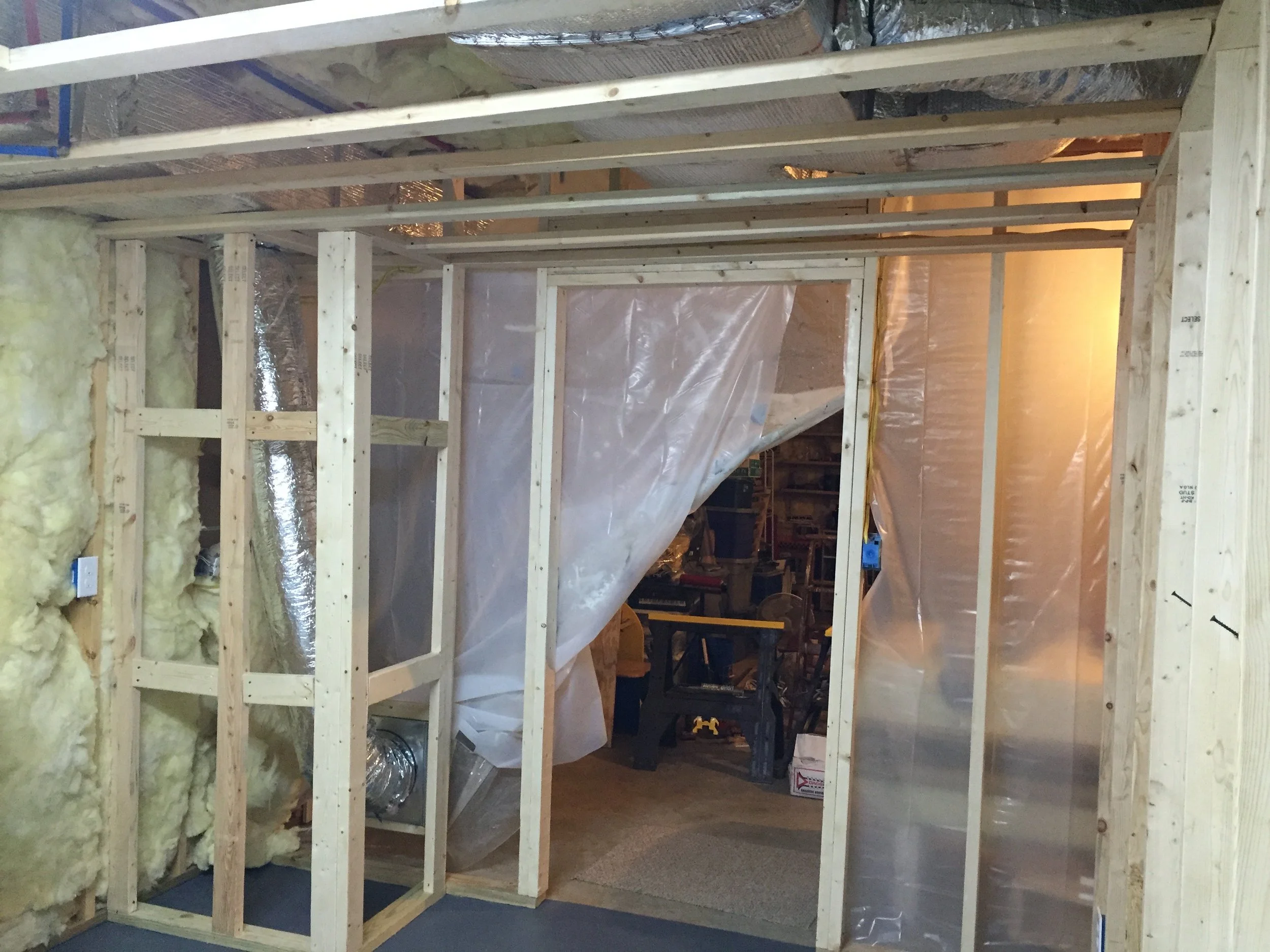 My first experience working with drywall. A lot more messy than I imagined.