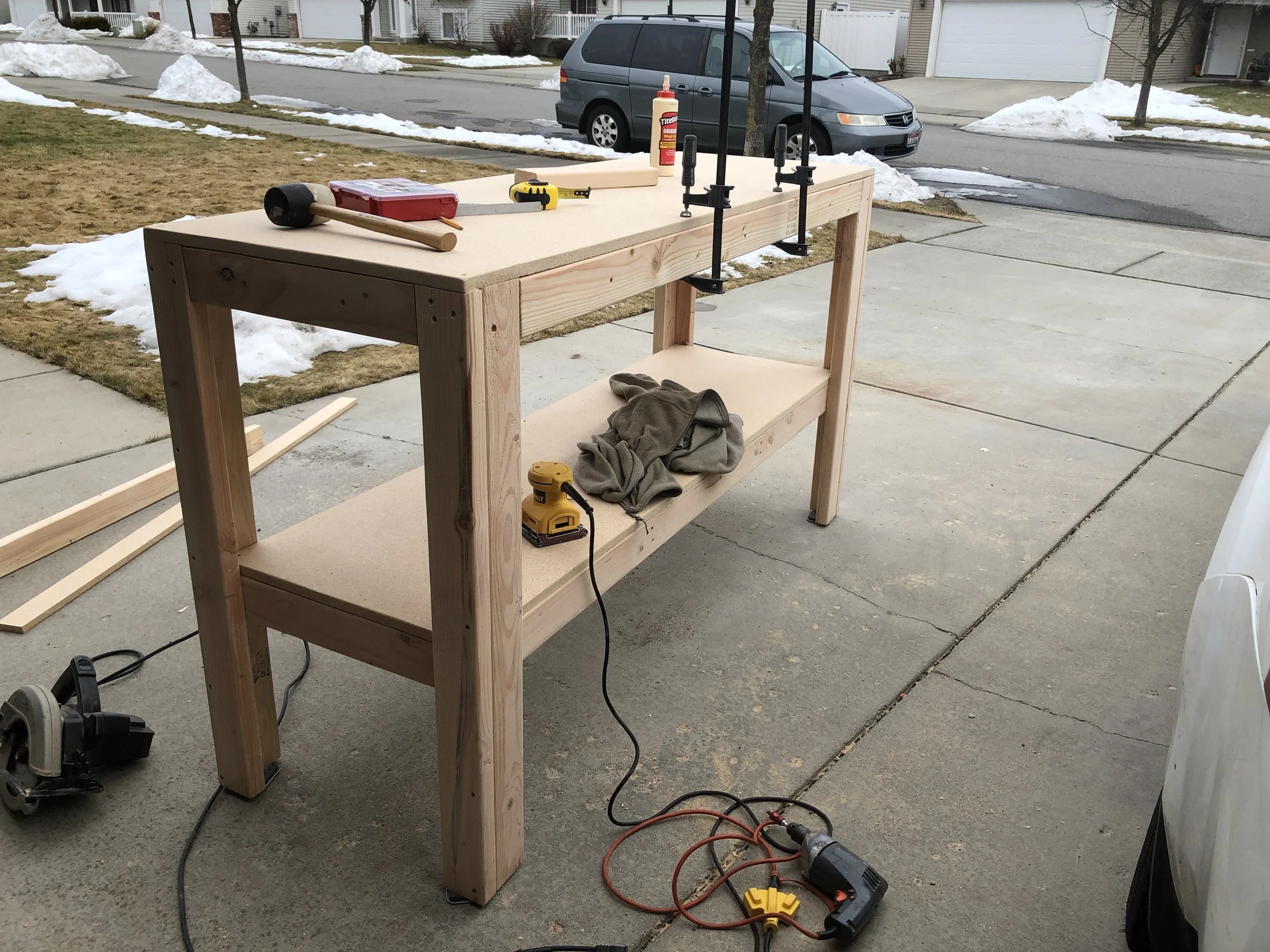 Built this for my son when I saw he needed a place to store all of his tools.
