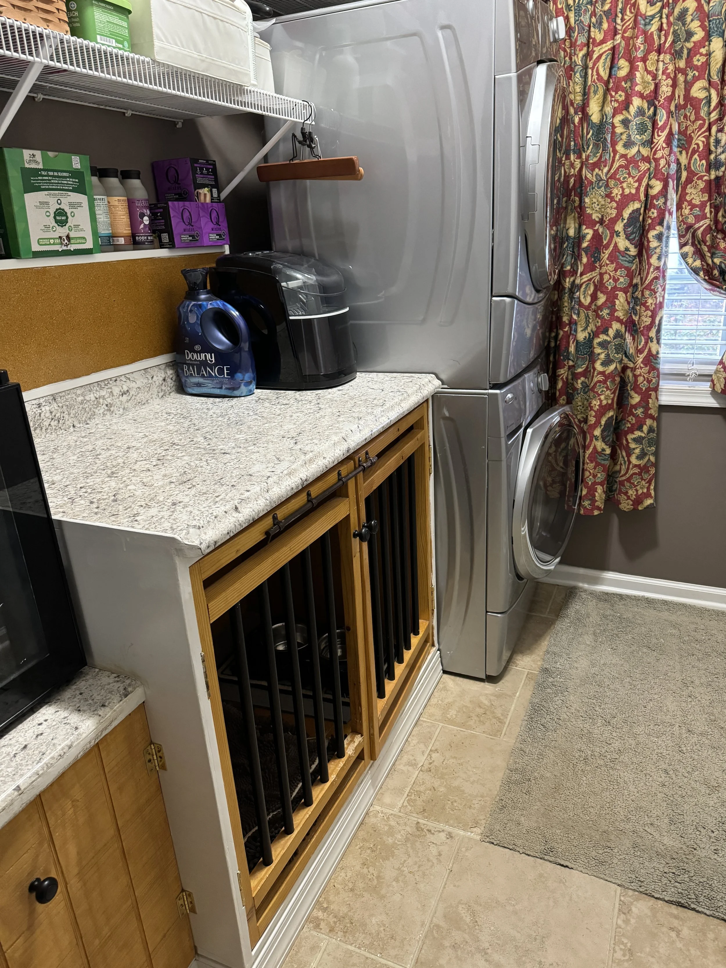 When we had just one dog, we had to crate him due to his anxiety. Now that we have two dogs, they keep each other company when we are away.