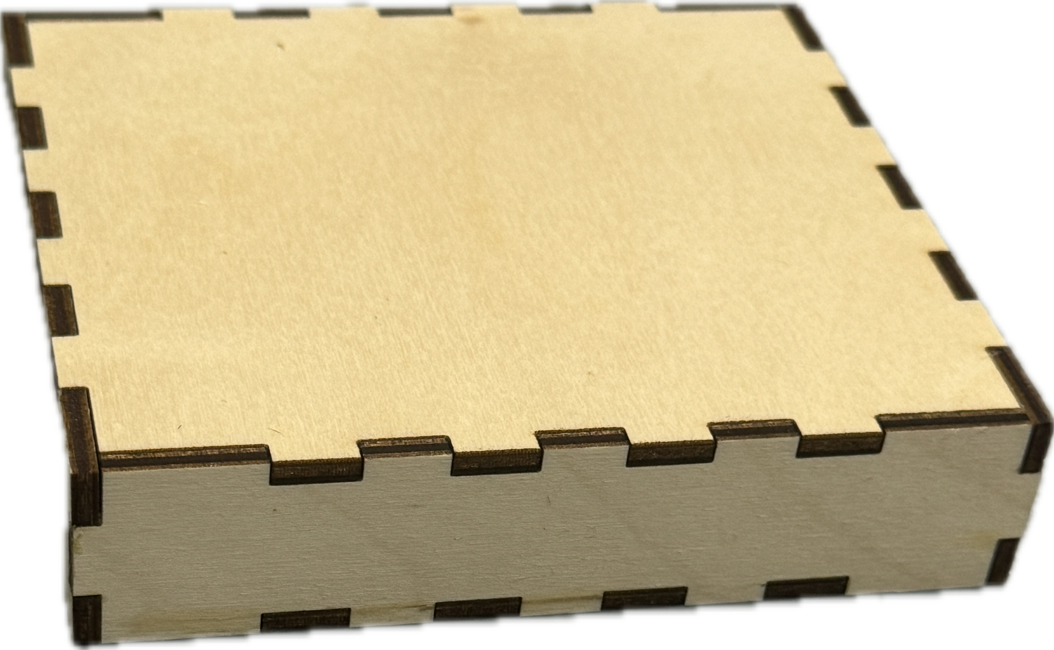 Finger joint engraved boxes