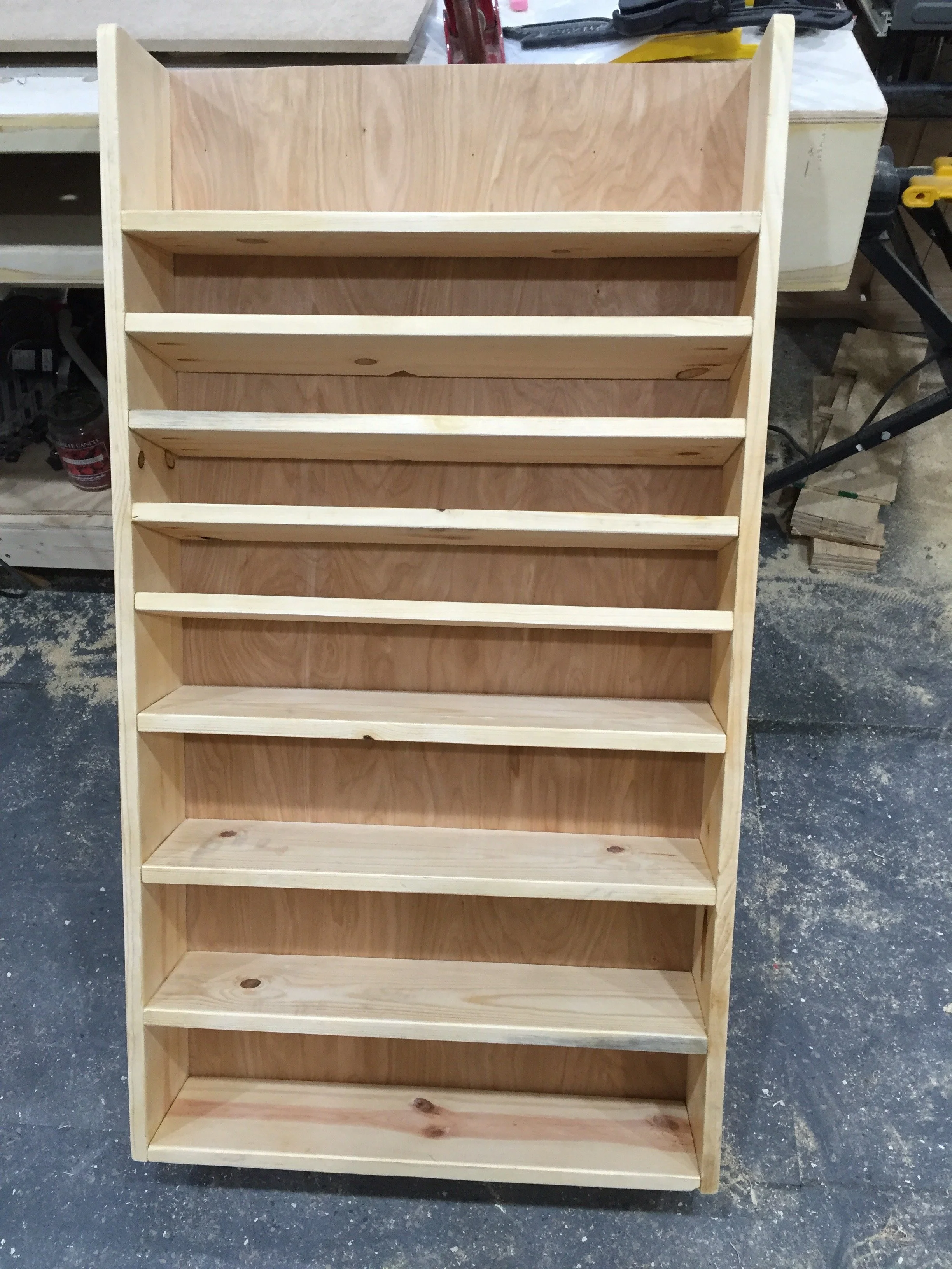 Paint and Sandpaper storage