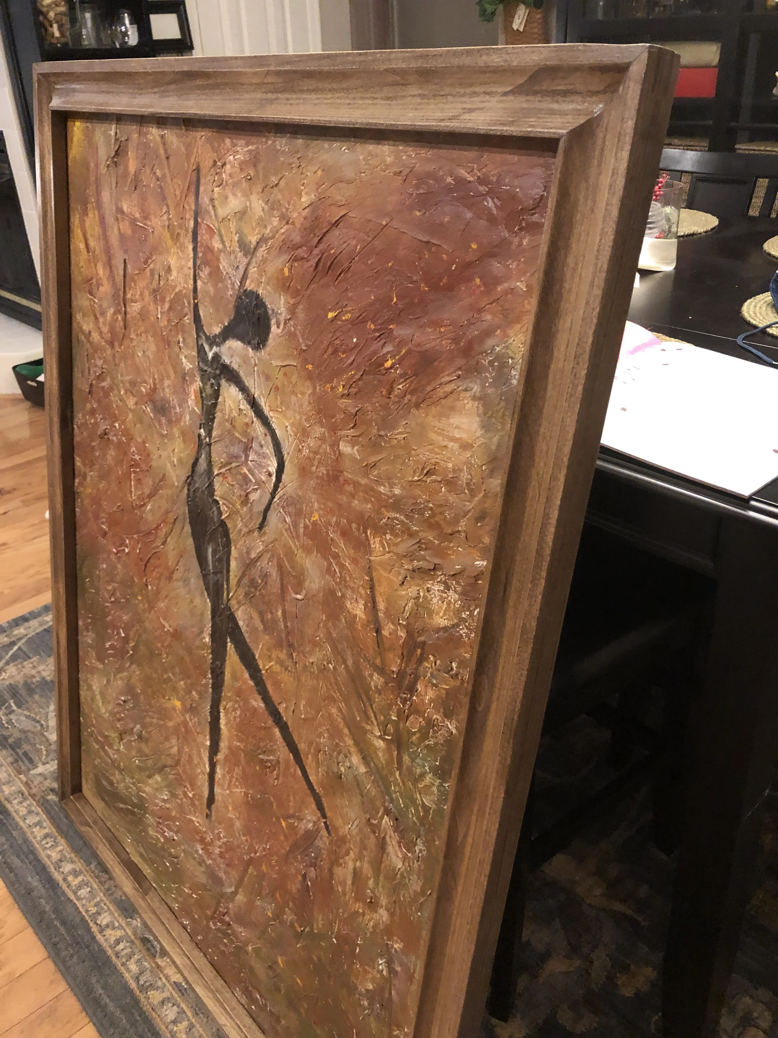 This frame turned out really good. Beautiful artwork by my daughter.