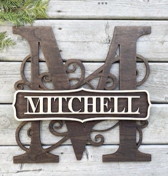 Split Monogram - Style #2