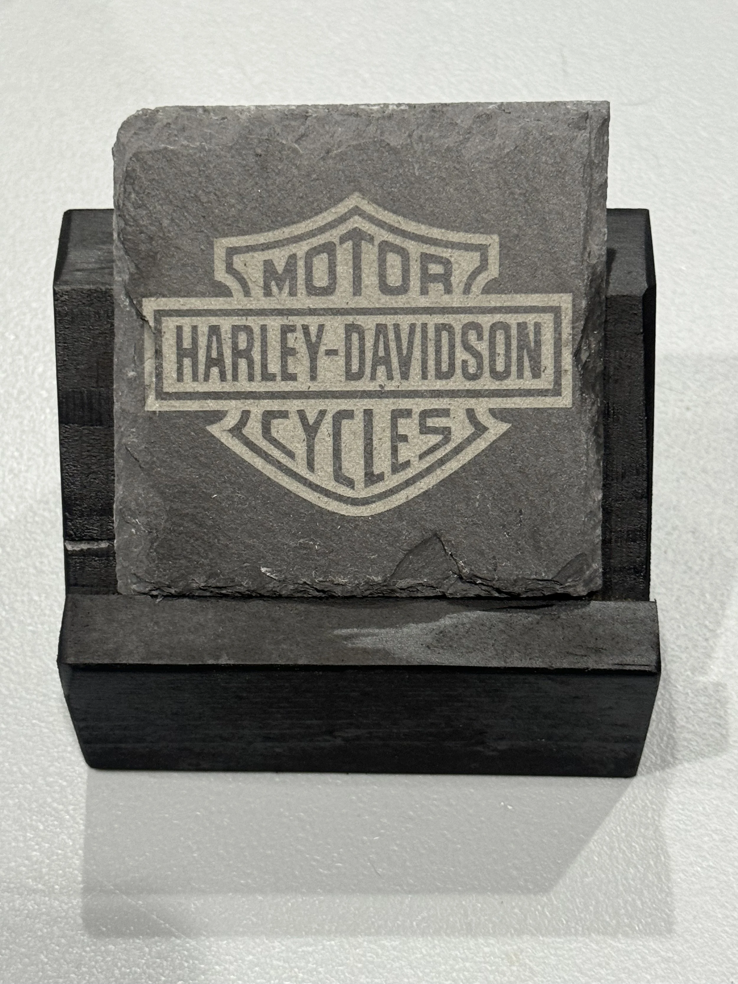 Engraved slate coasters