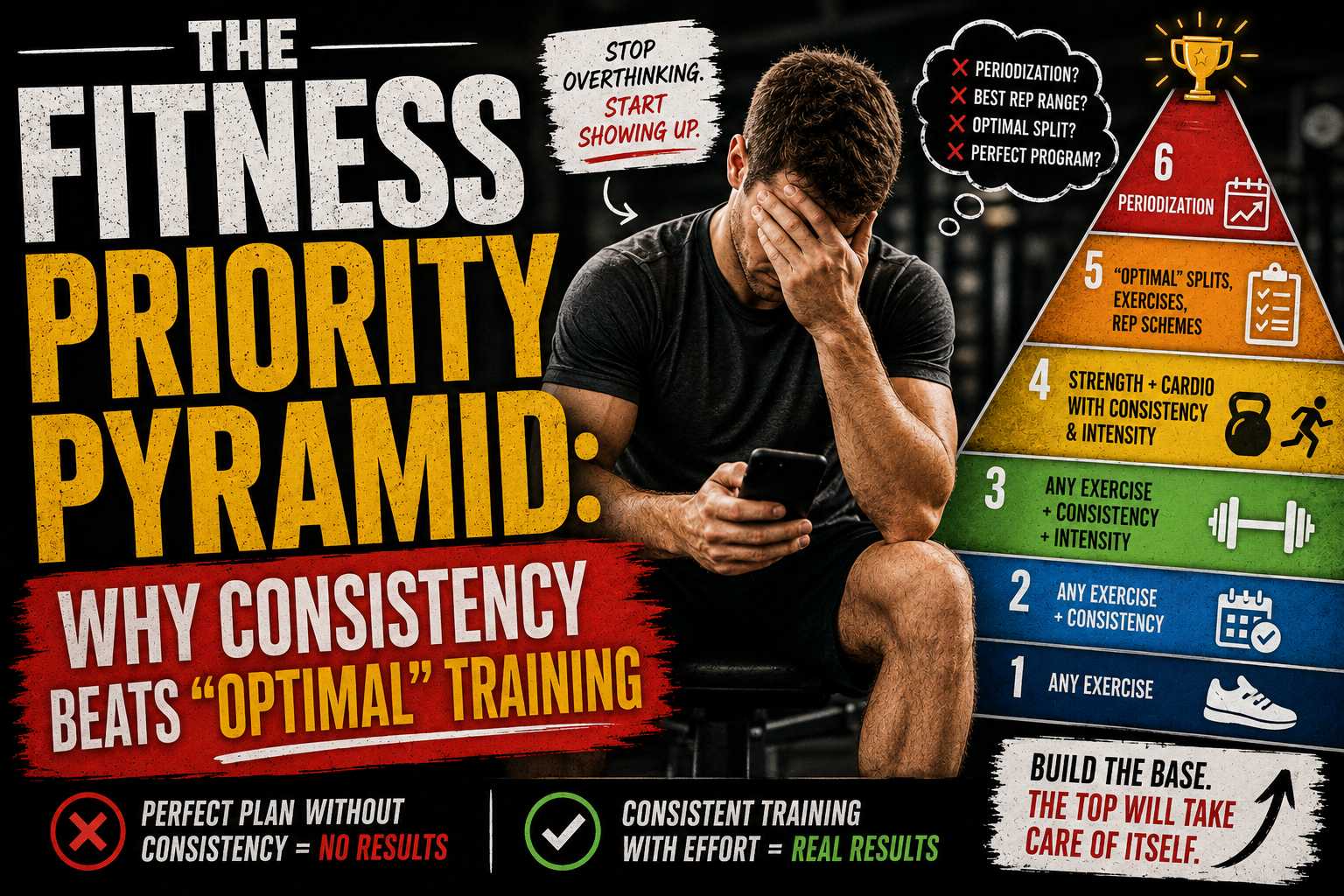 The Fitness Priority Pyramid: Why Consistency Beats "Optimal" Training