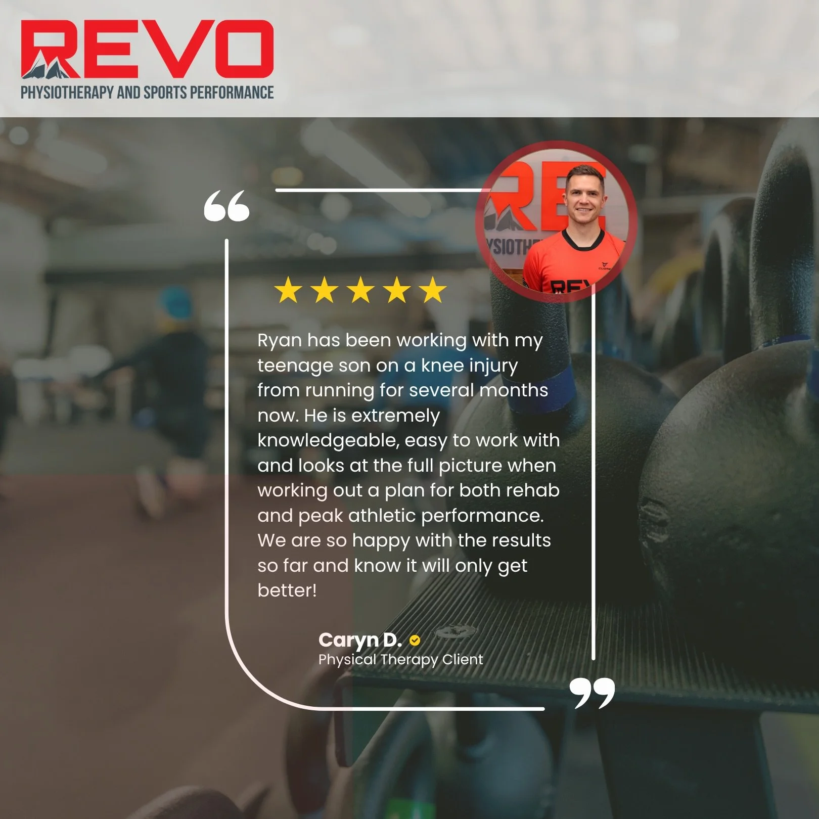 Every person who walks through our doors has a different goal.. and that&rsquo;s exactly how we like it. 💪🏽🔥

Your rehab should be built around YOU, not a one-size-fits-all plan. 

🔵 Schedule a PT Evaluation at REVO and take the first step toward