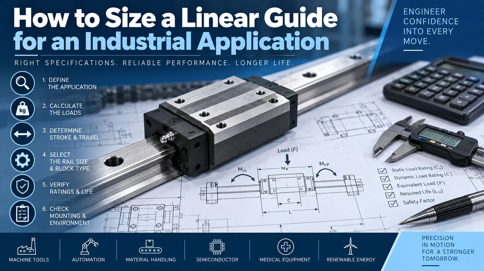 How to Size a Linear Guide for an Industrial Application
