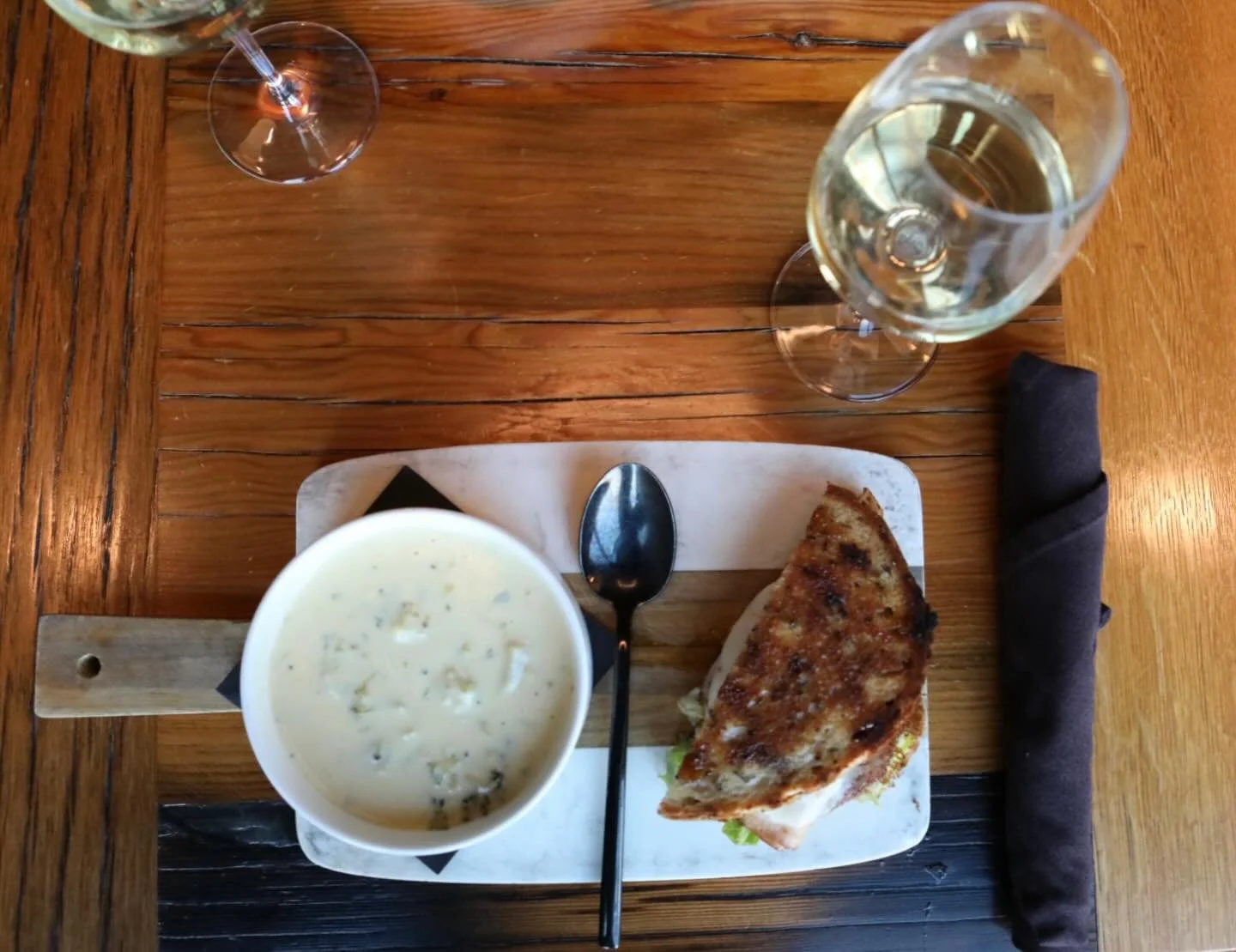 Our Cranberry Turkey Sandwich returns with the perfect balance of sweet and fresh! Shown here with our lunch duo &mdash; also available as a full sandwich meal.